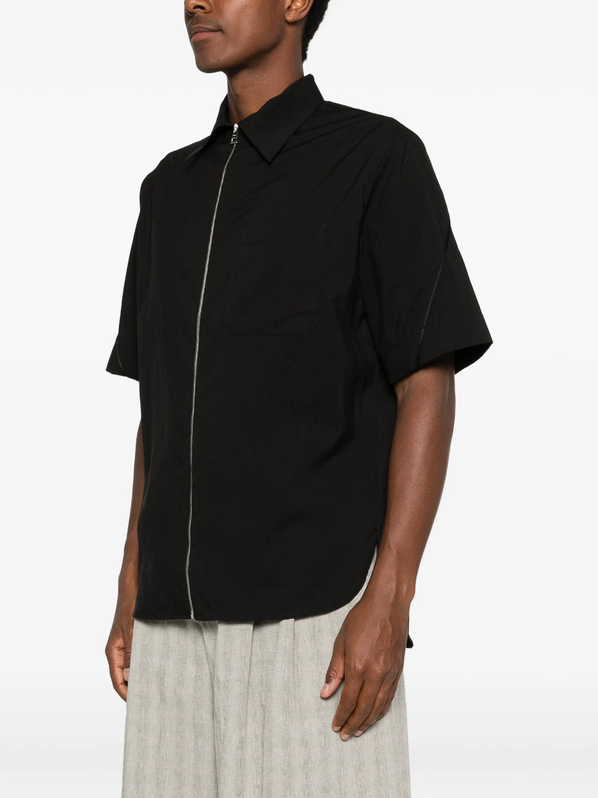 couture seam zipped shirt