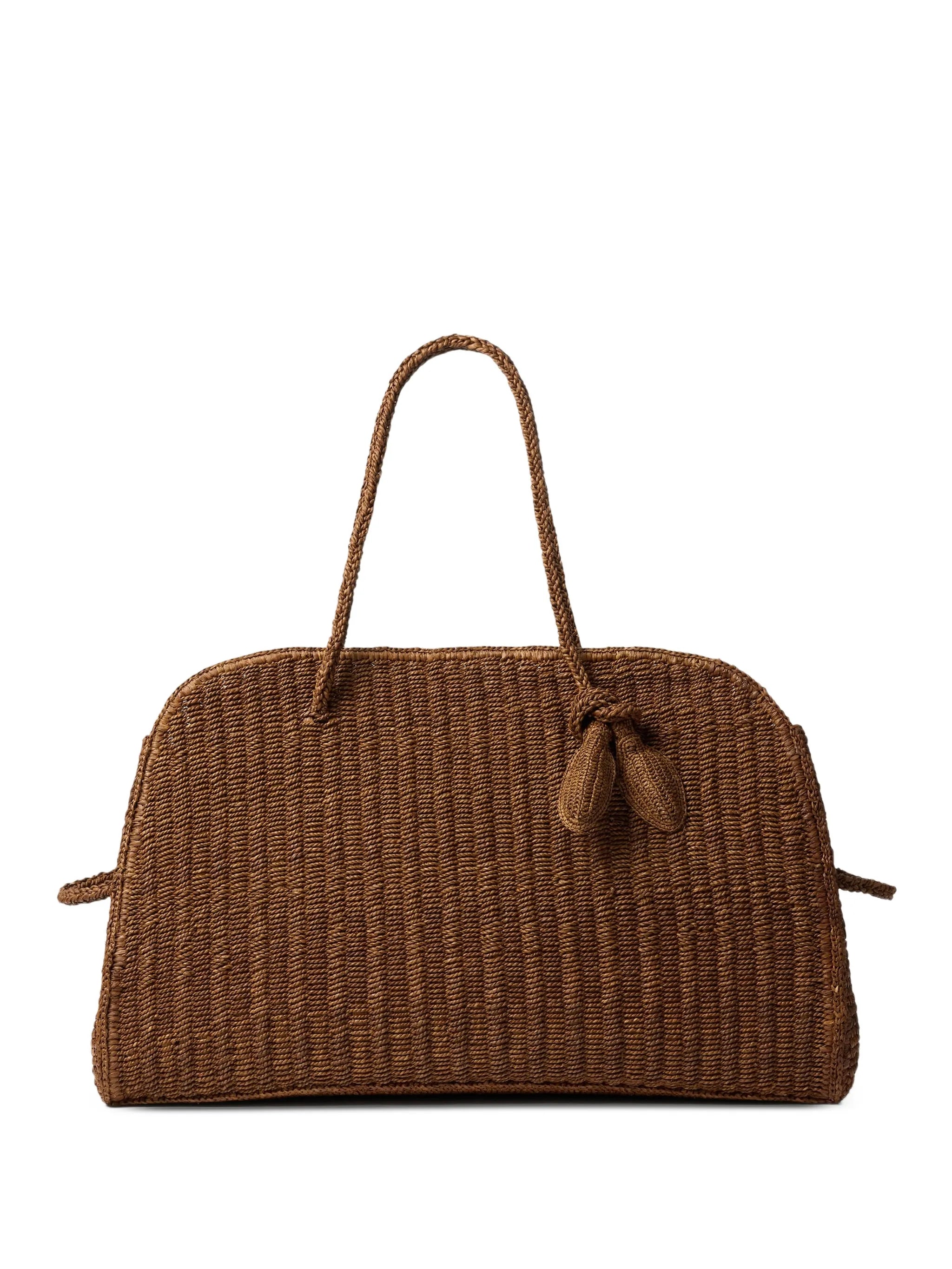 The large raffia Turismo tote bag