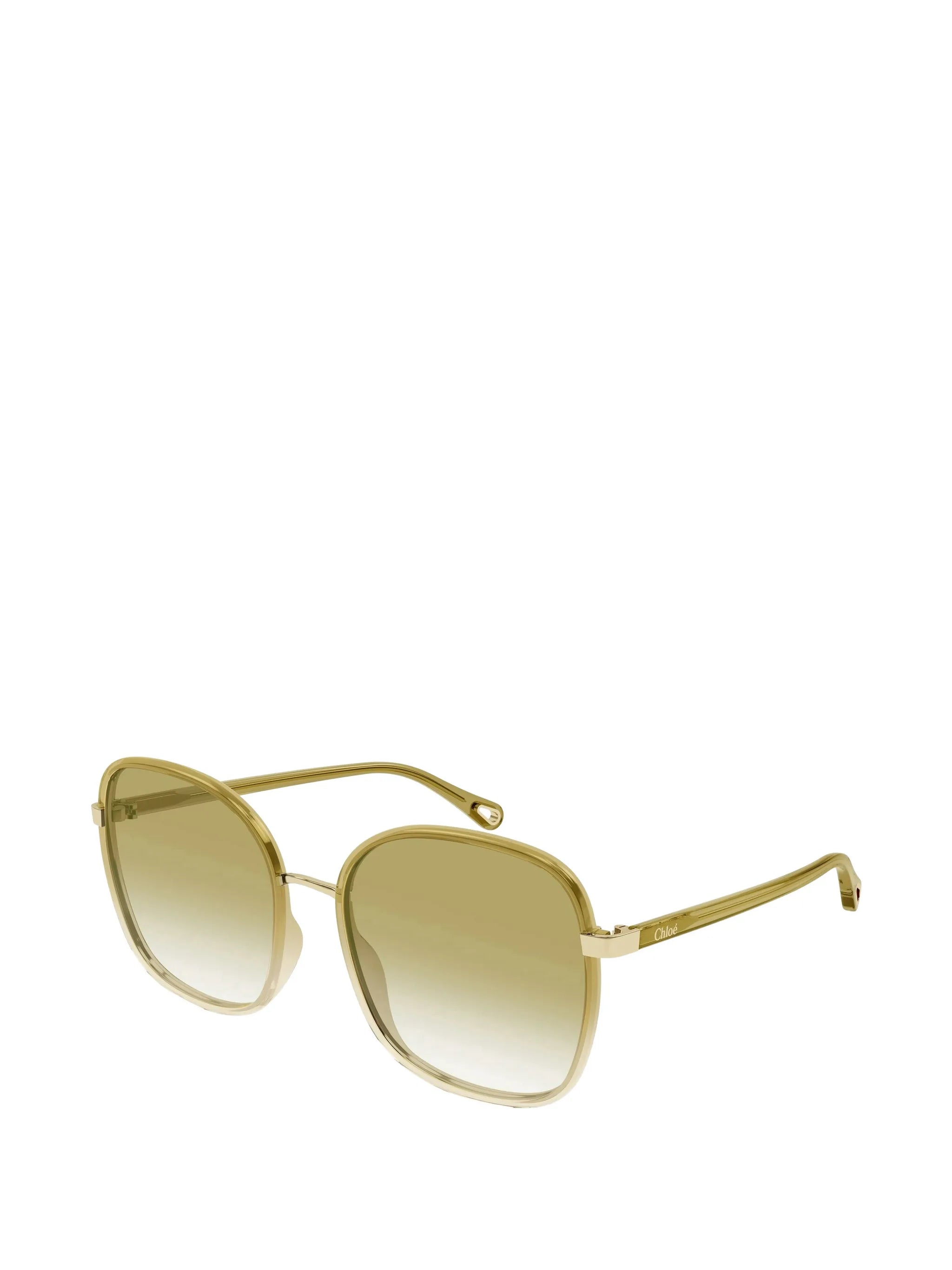 oval-frame sunglasses
