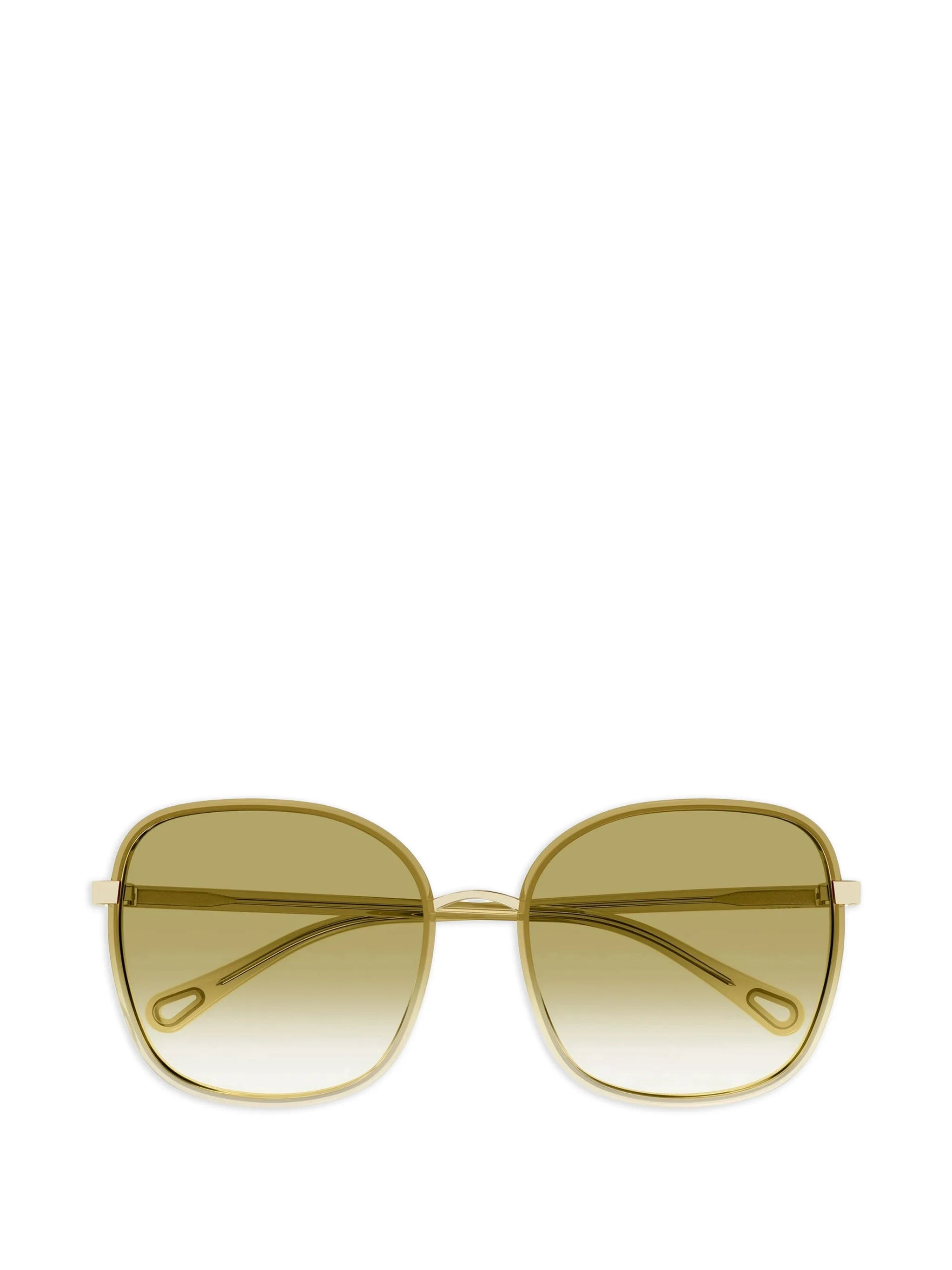 oval-frame sunglasses