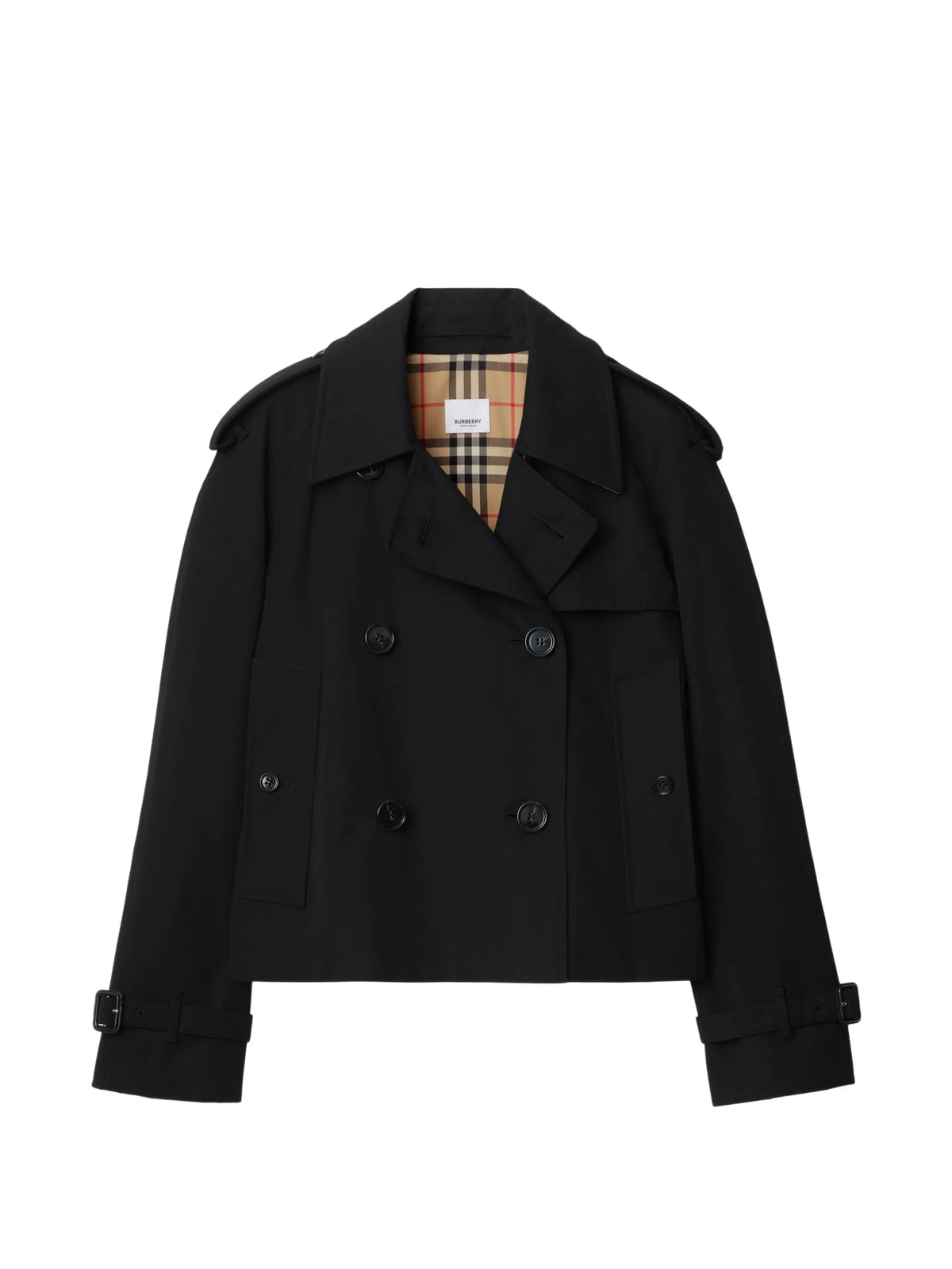 cropped gabardine Mayfair trench jacket