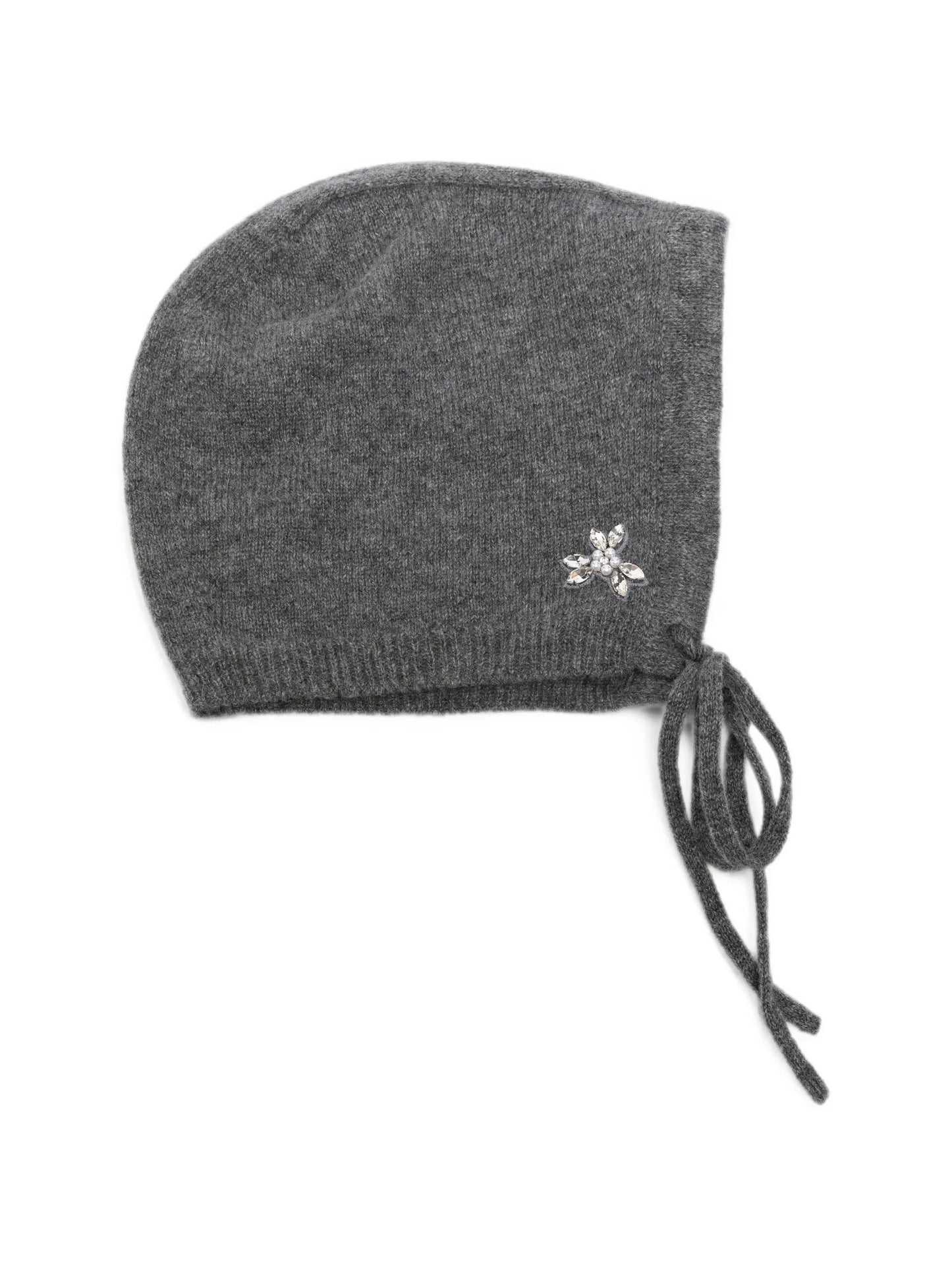 embellished cashmere bonnet