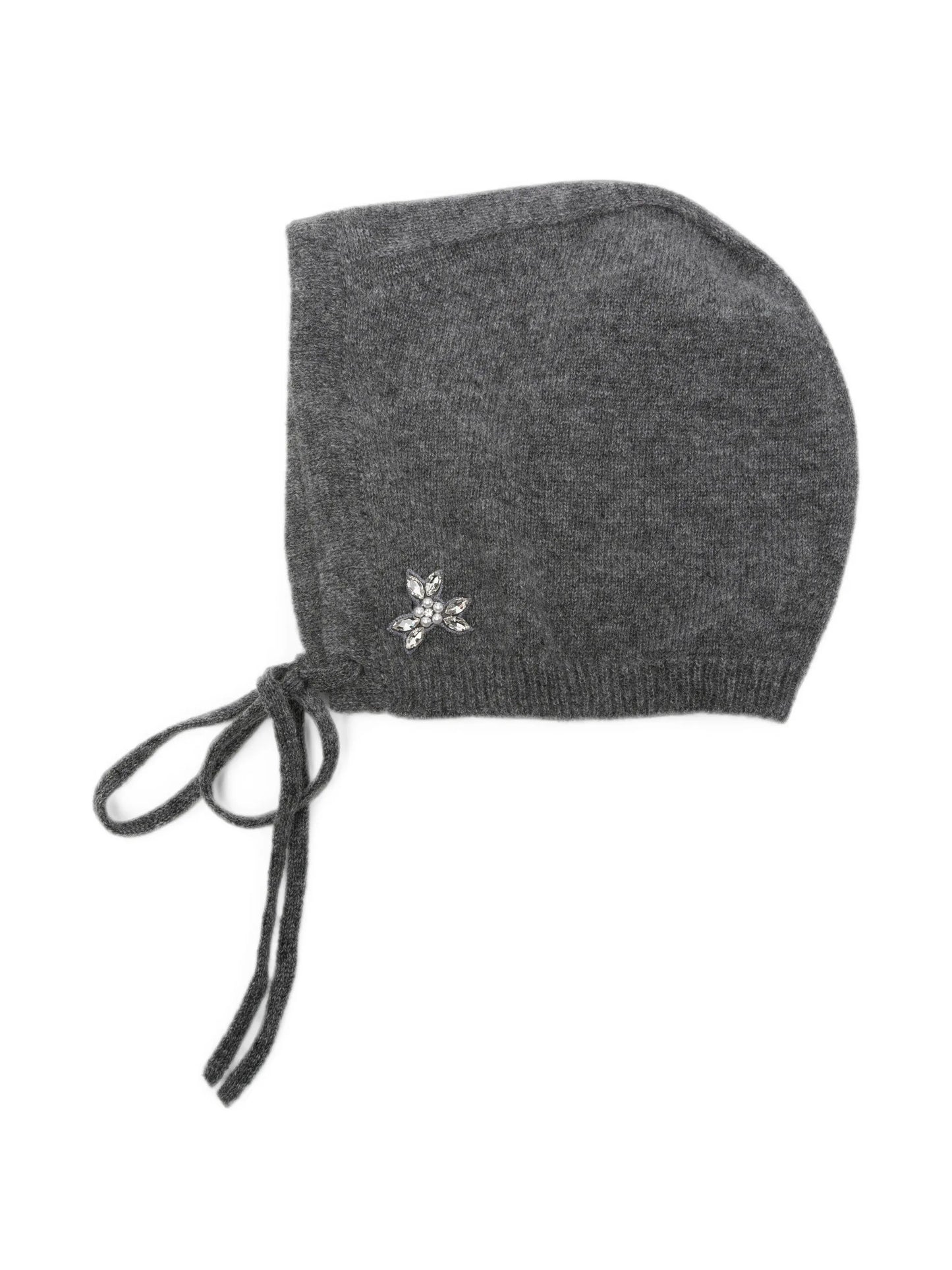 embellished cashmere bonnet