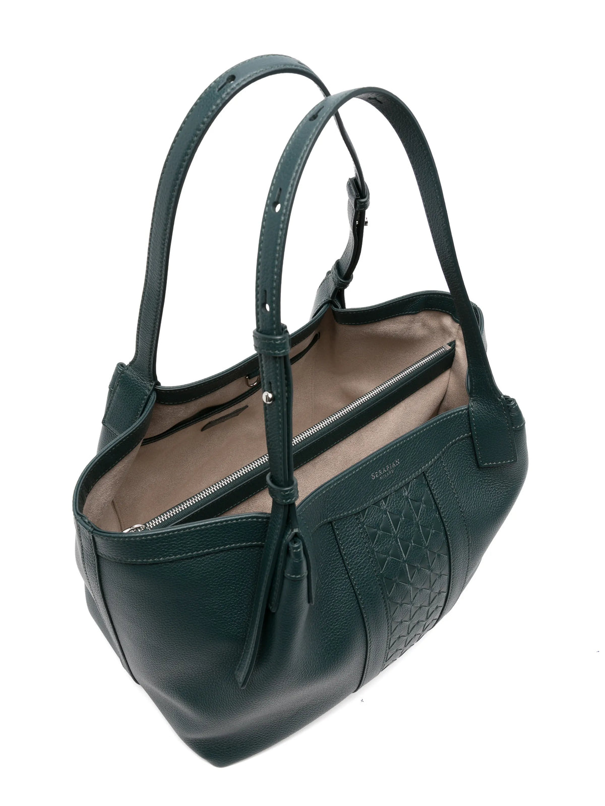 small Secret tote bag in cachemire leather and Mosaico