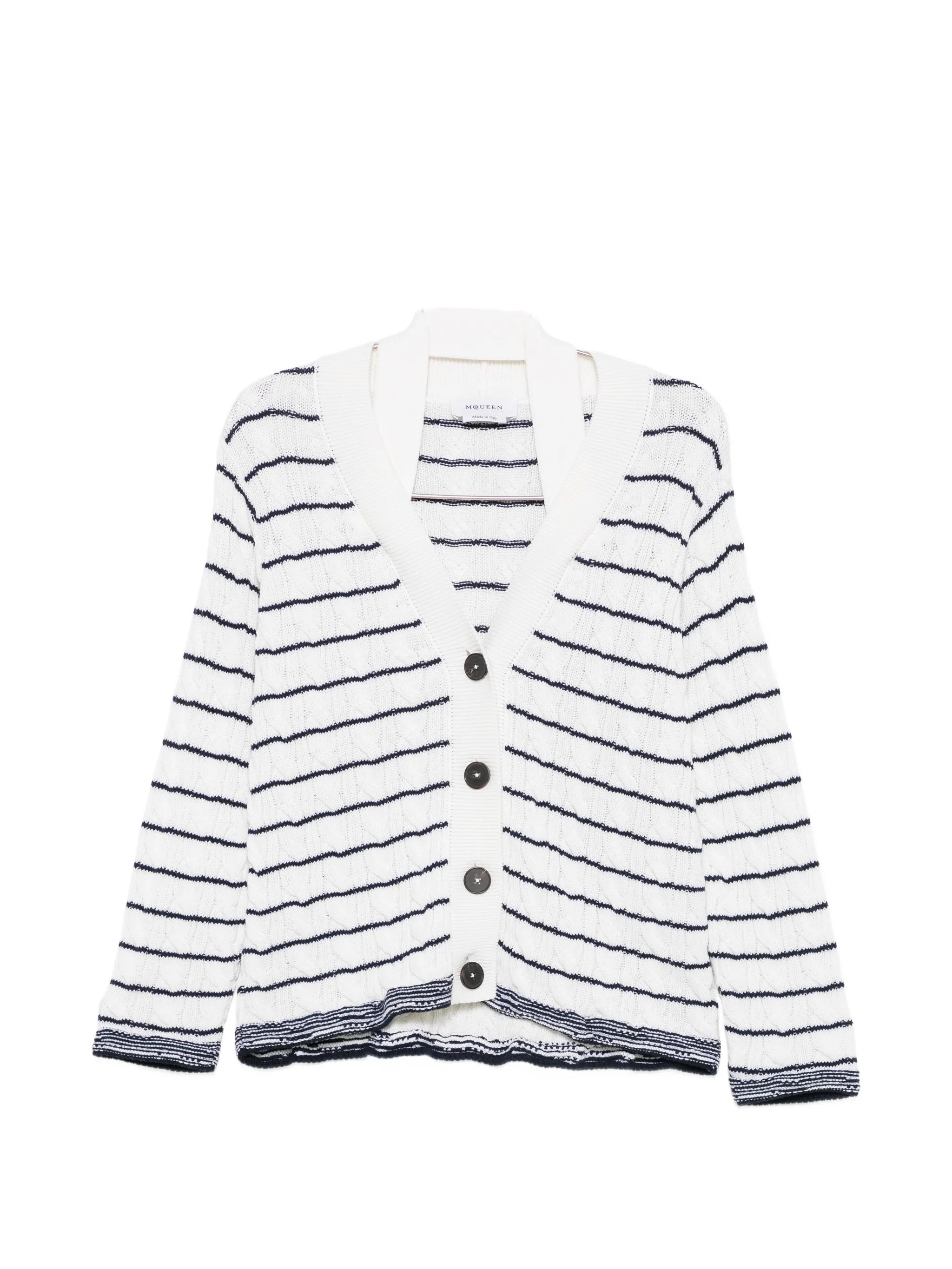 striped cardigan