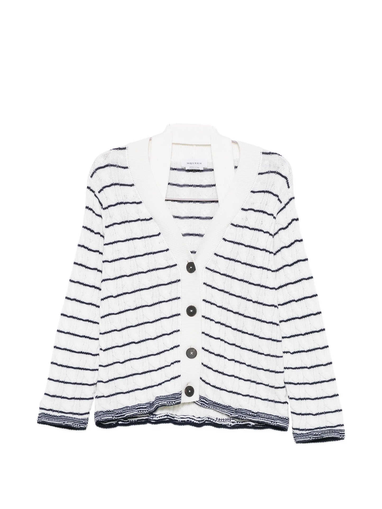 striped cardigan