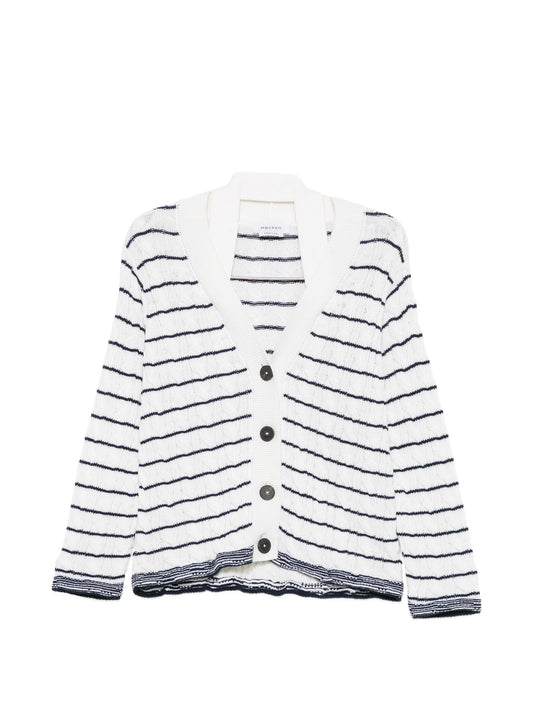 striped cardigan