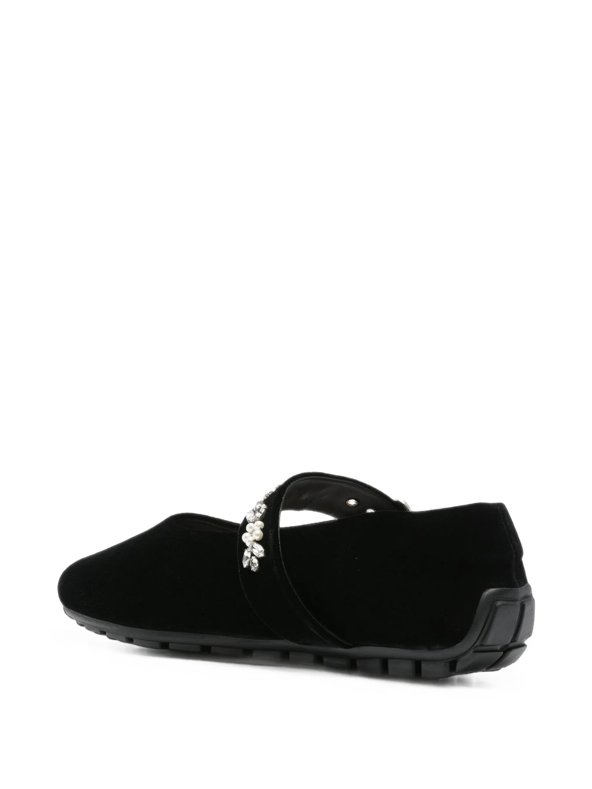 embellished-strap ballet flats