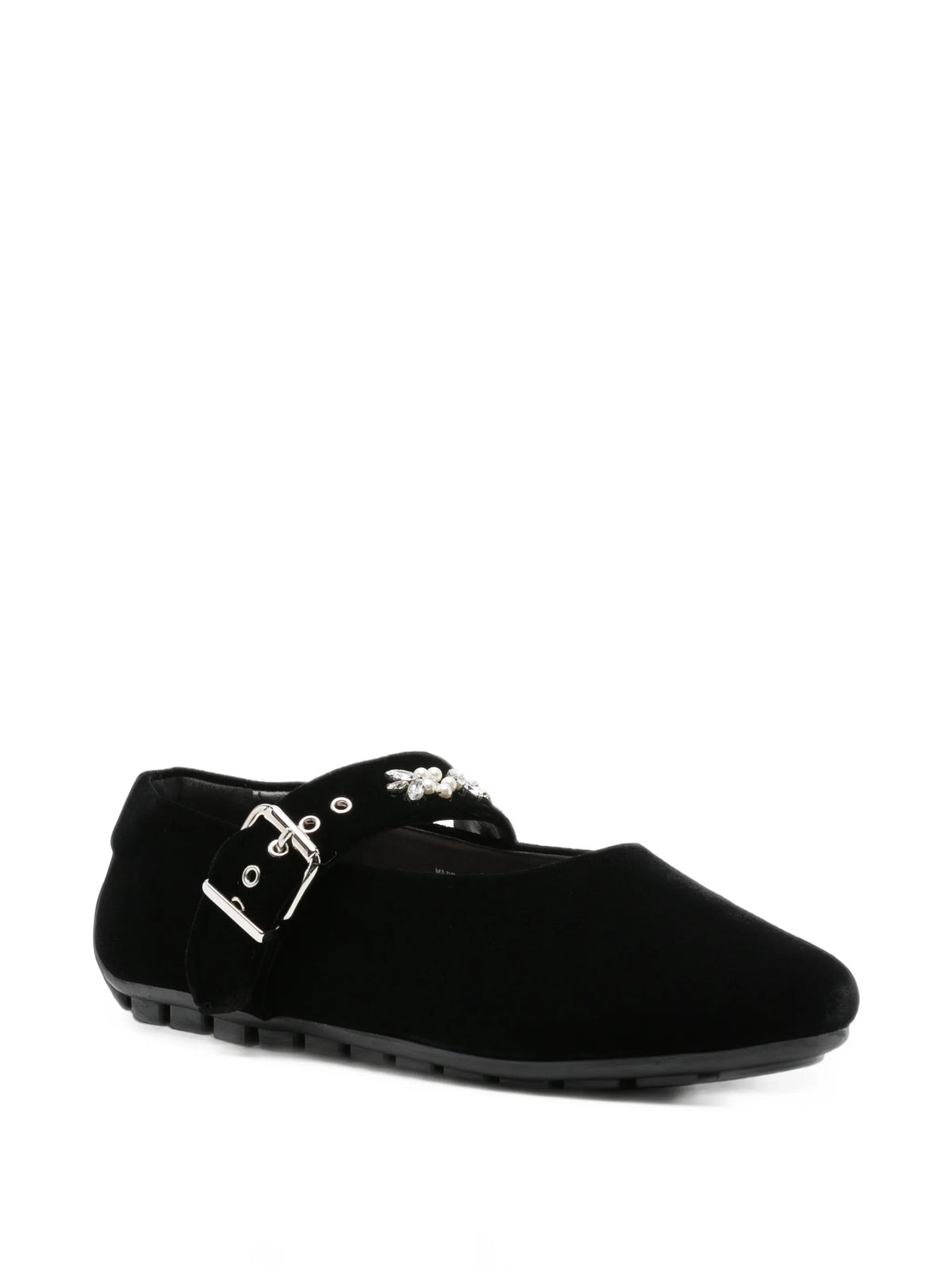 embellished-strap ballet flats