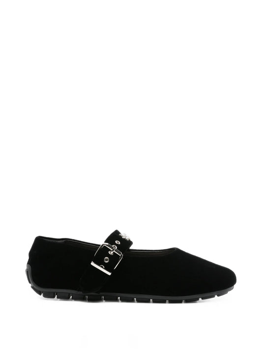 embellished-strap ballet flats