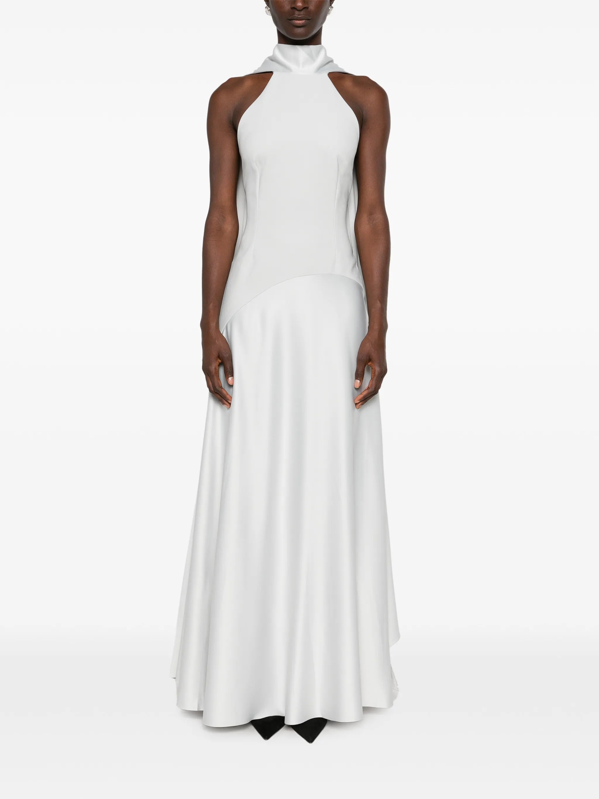 the Cece maxi dress in silver