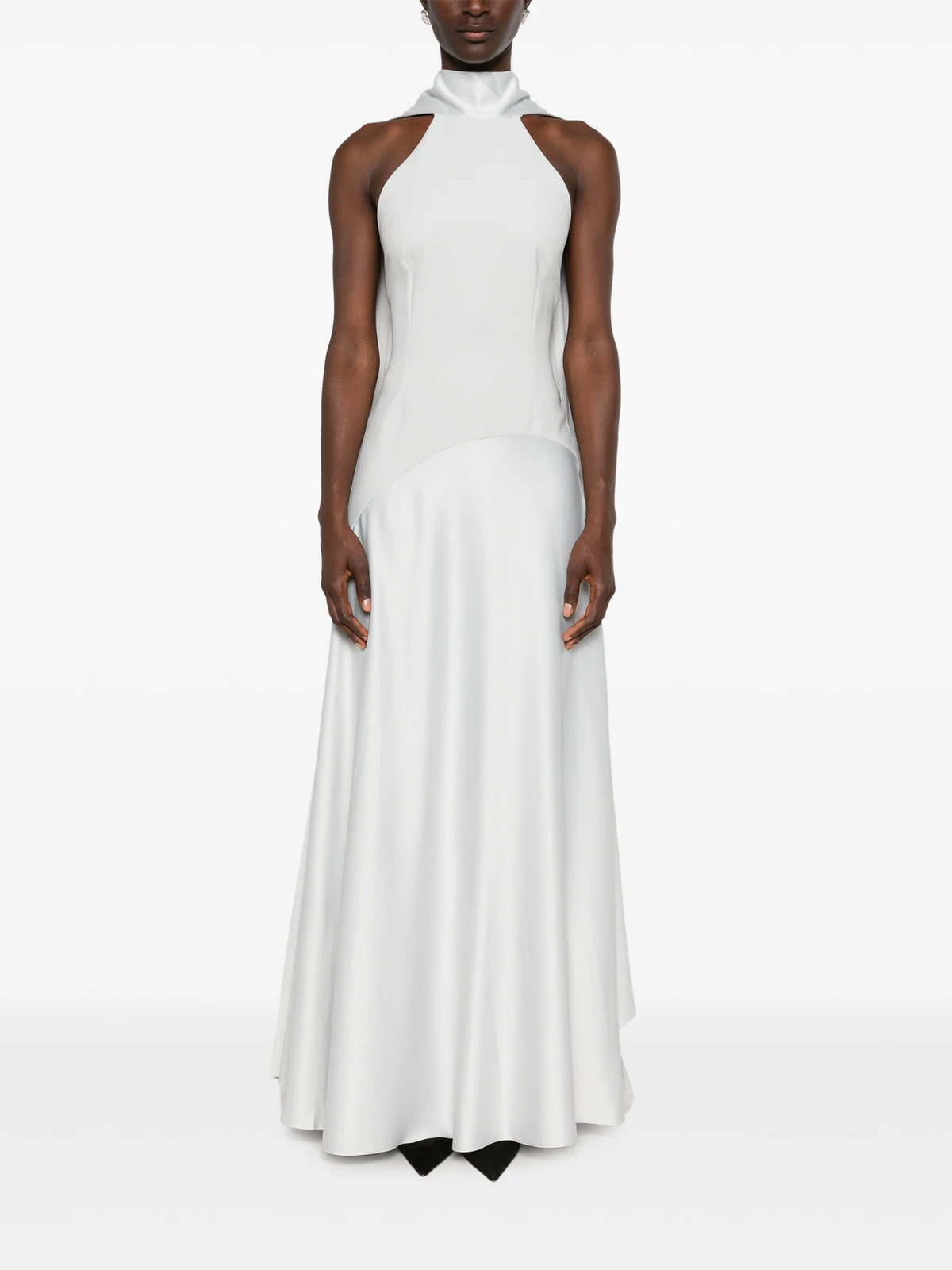 the Cece maxi dress in silver