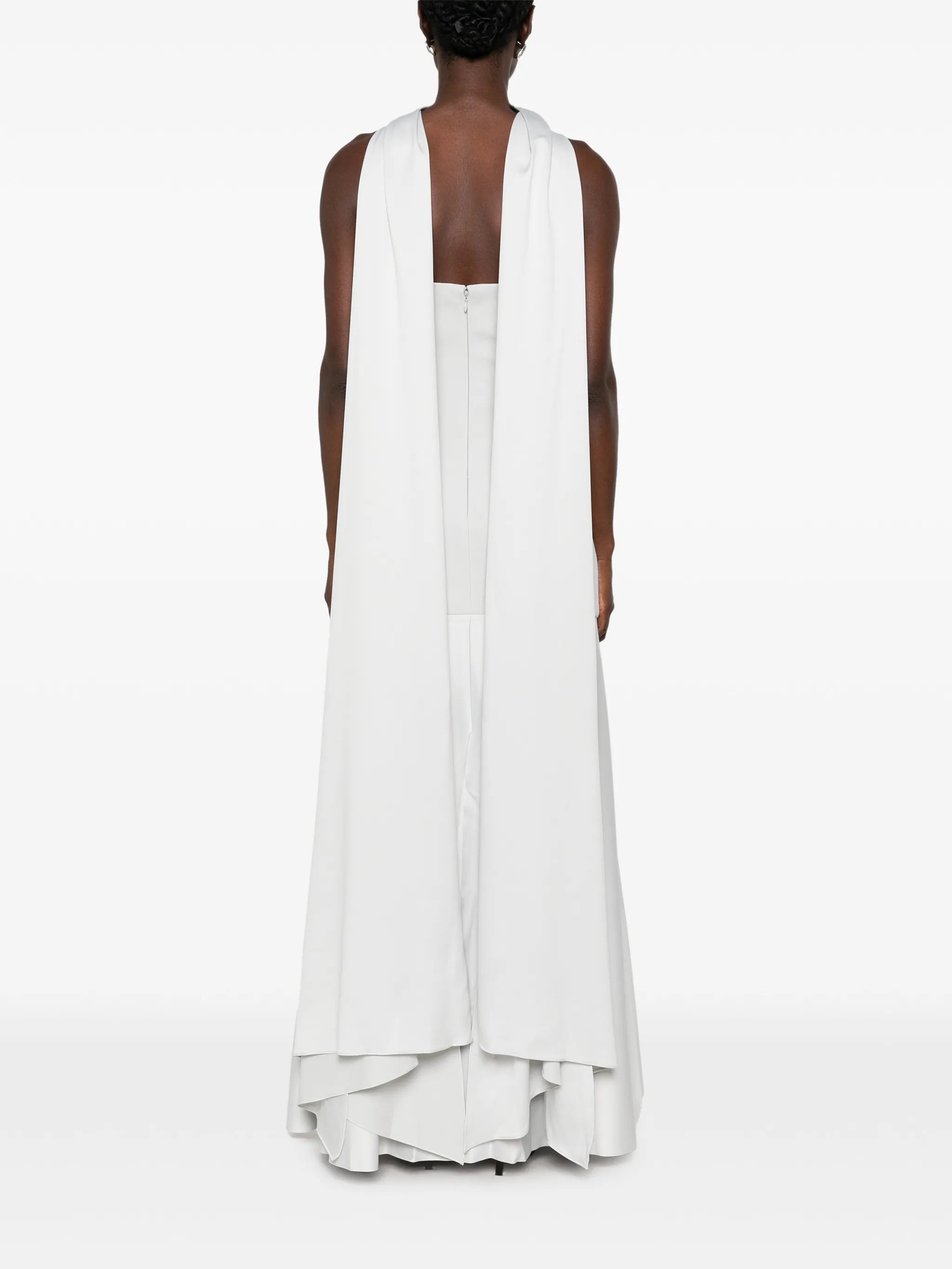 the Cece maxi dress in silver