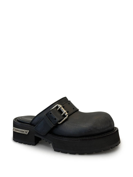 Venom buckle mules