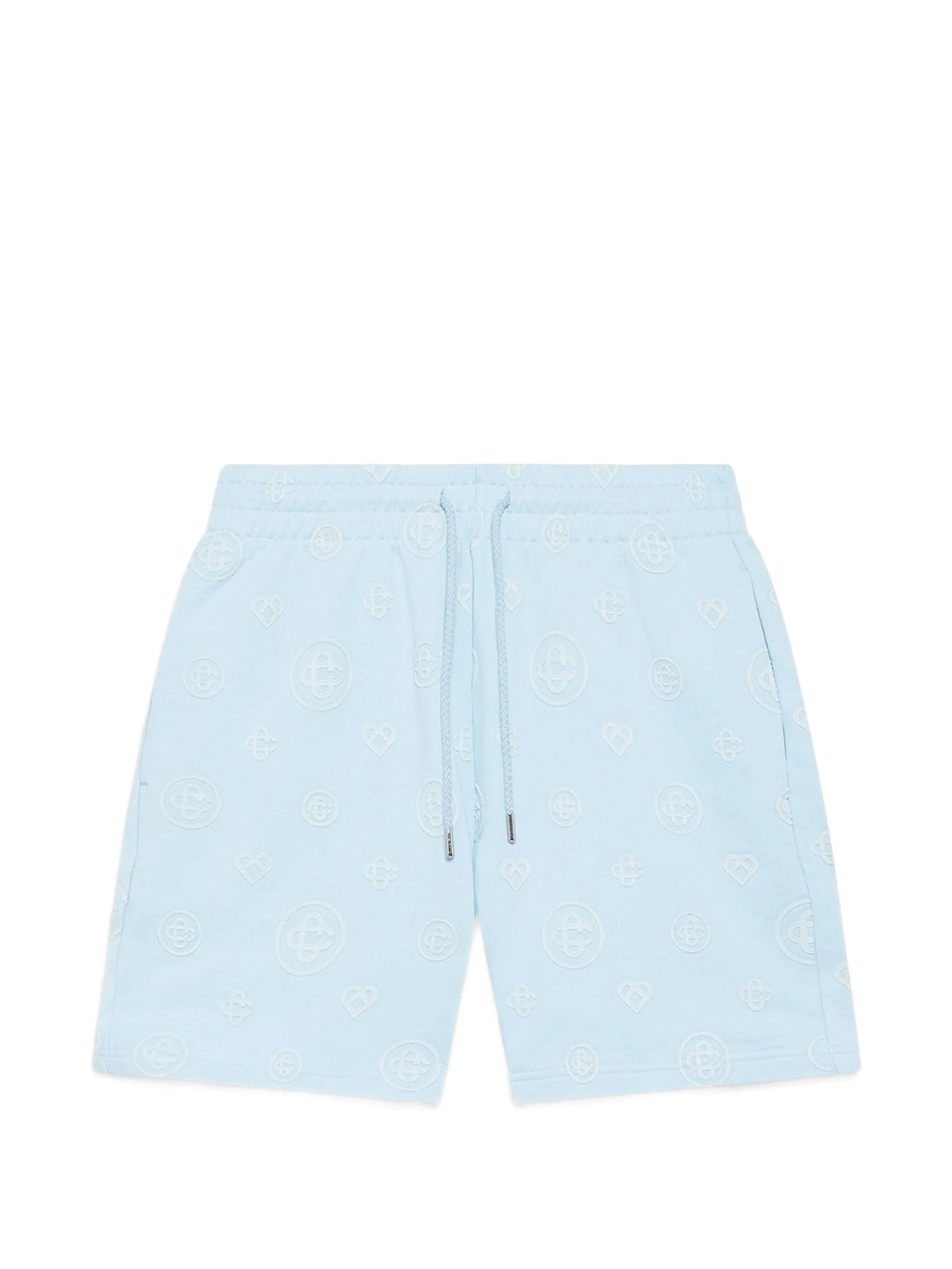 applique monogram sweatshorts