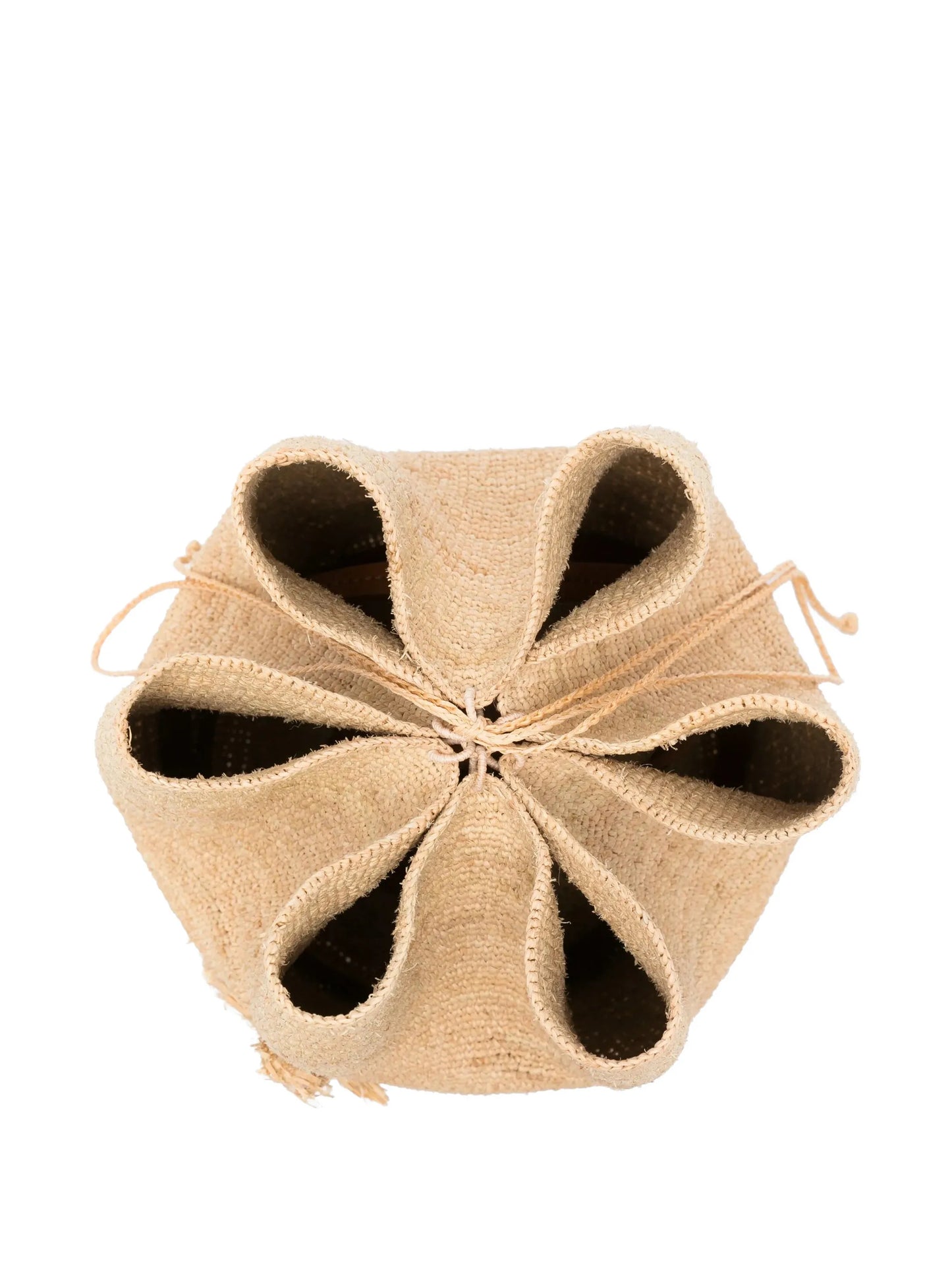 tie-detail bucket bag