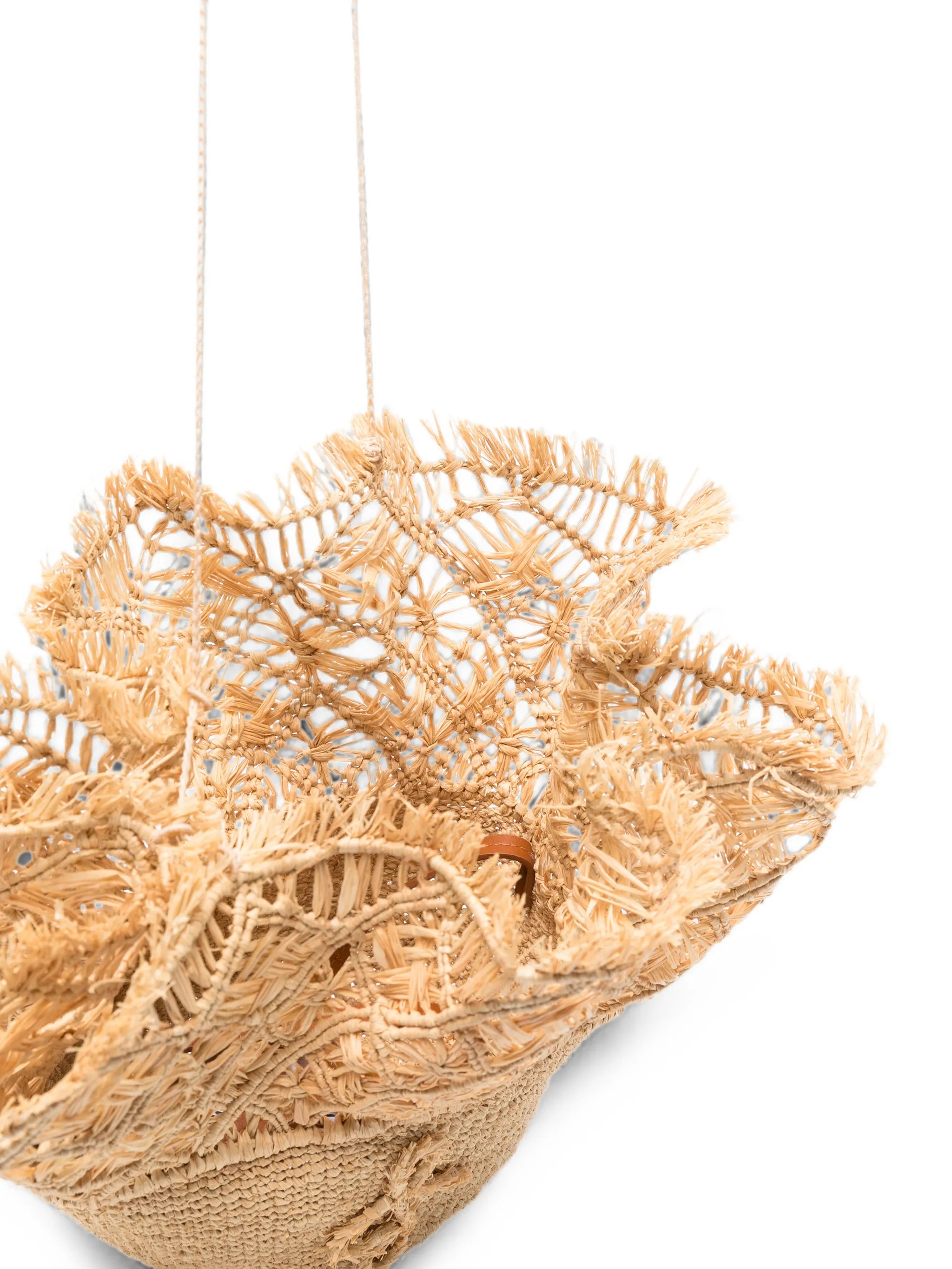 tie-detail bucket bag