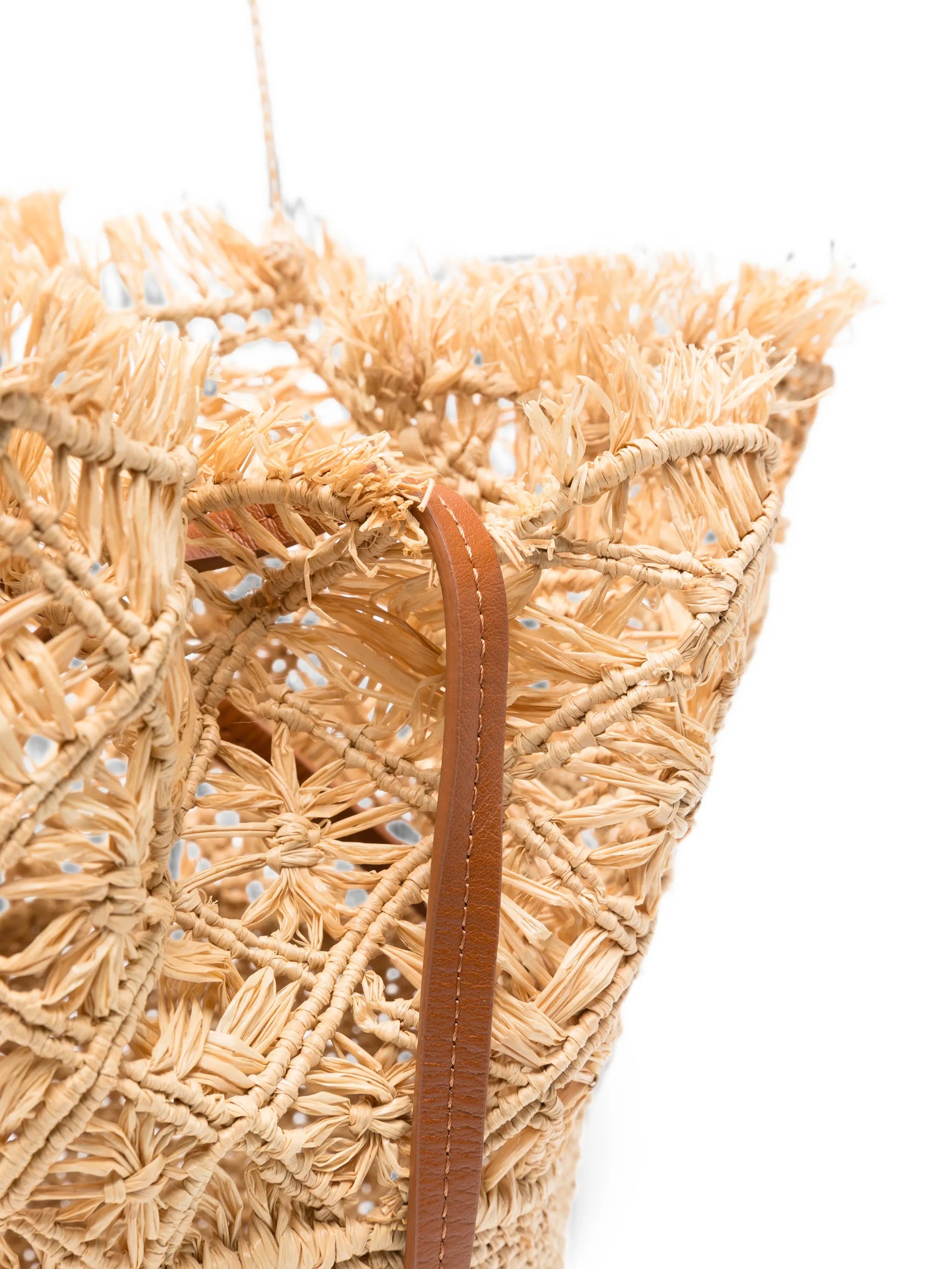 tie-detail bucket bag