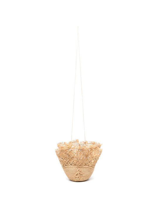 tie-detail bucket bag