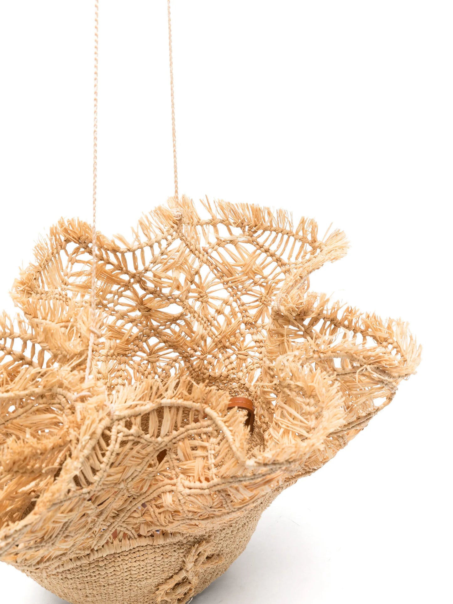 tie-detail bucket bag