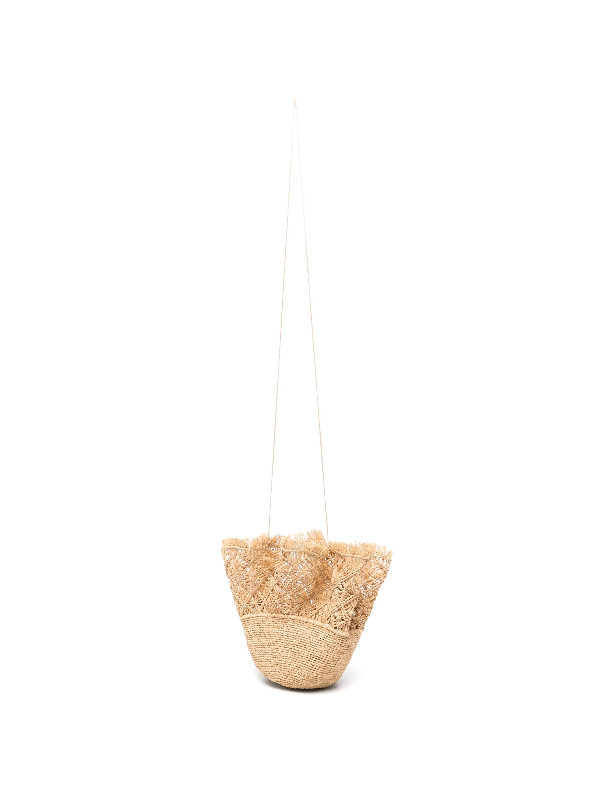 tie-detail bucket bag