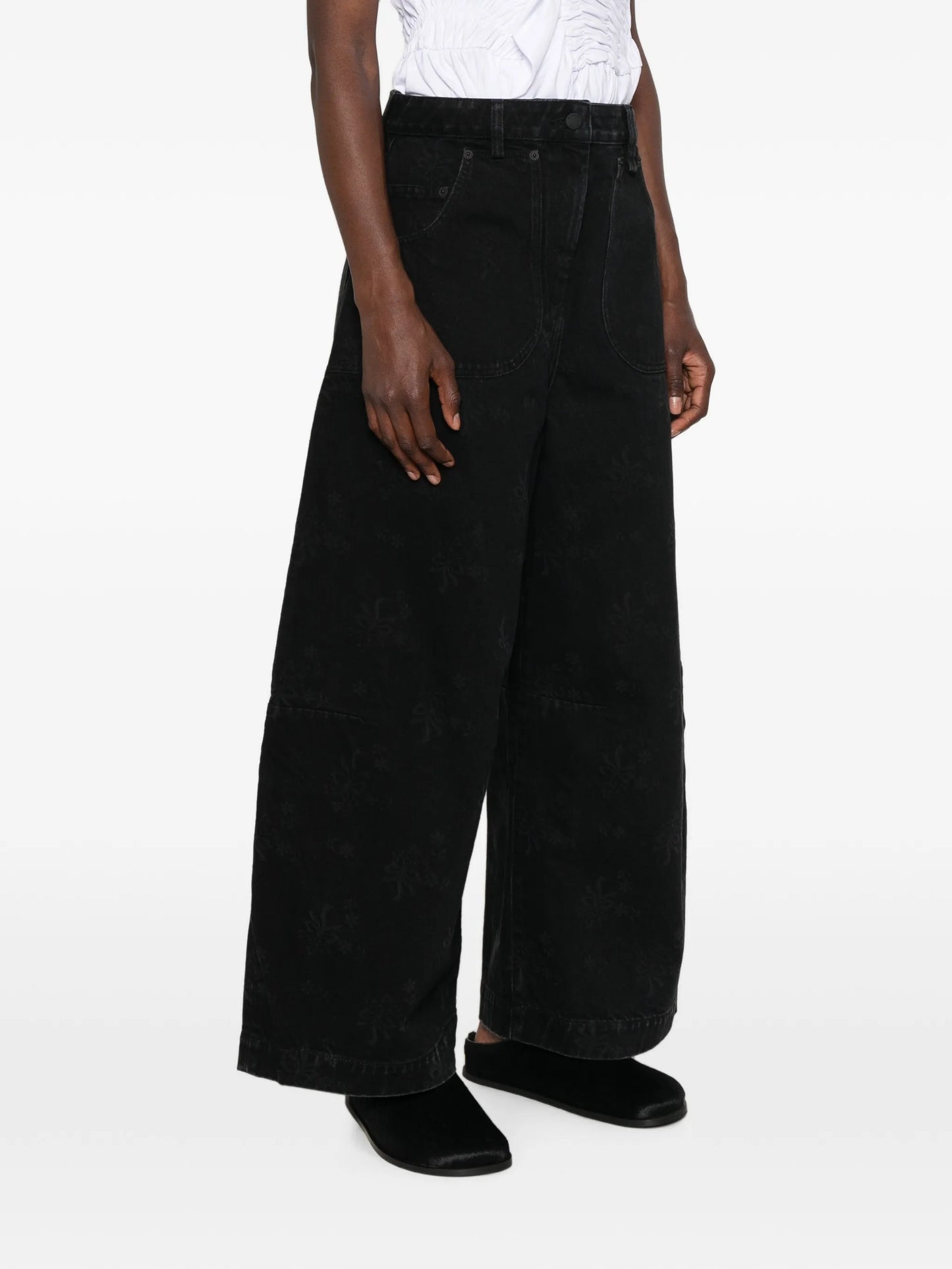 logo-patch jeans