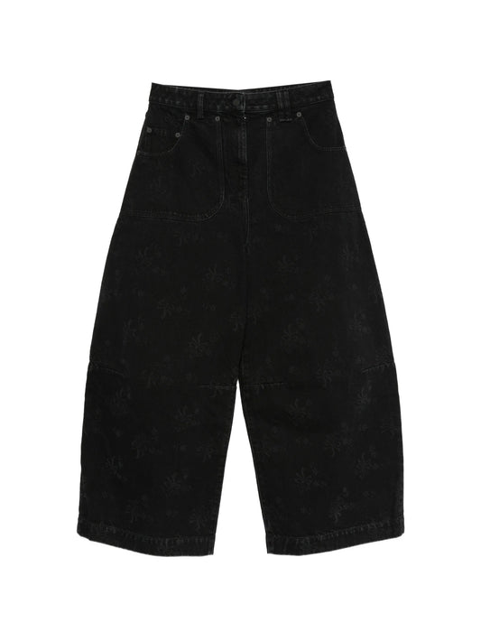 logo-patch jeans