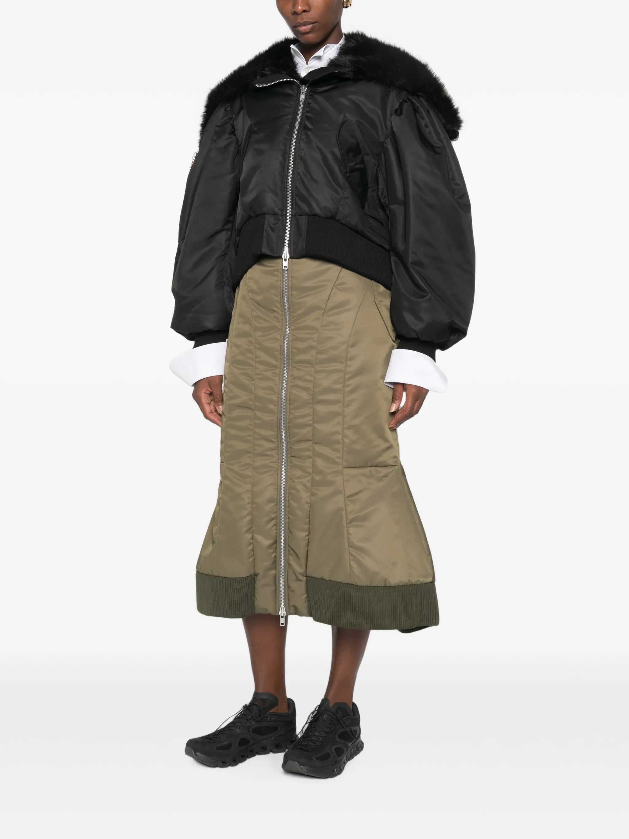 hooded bomber jacket