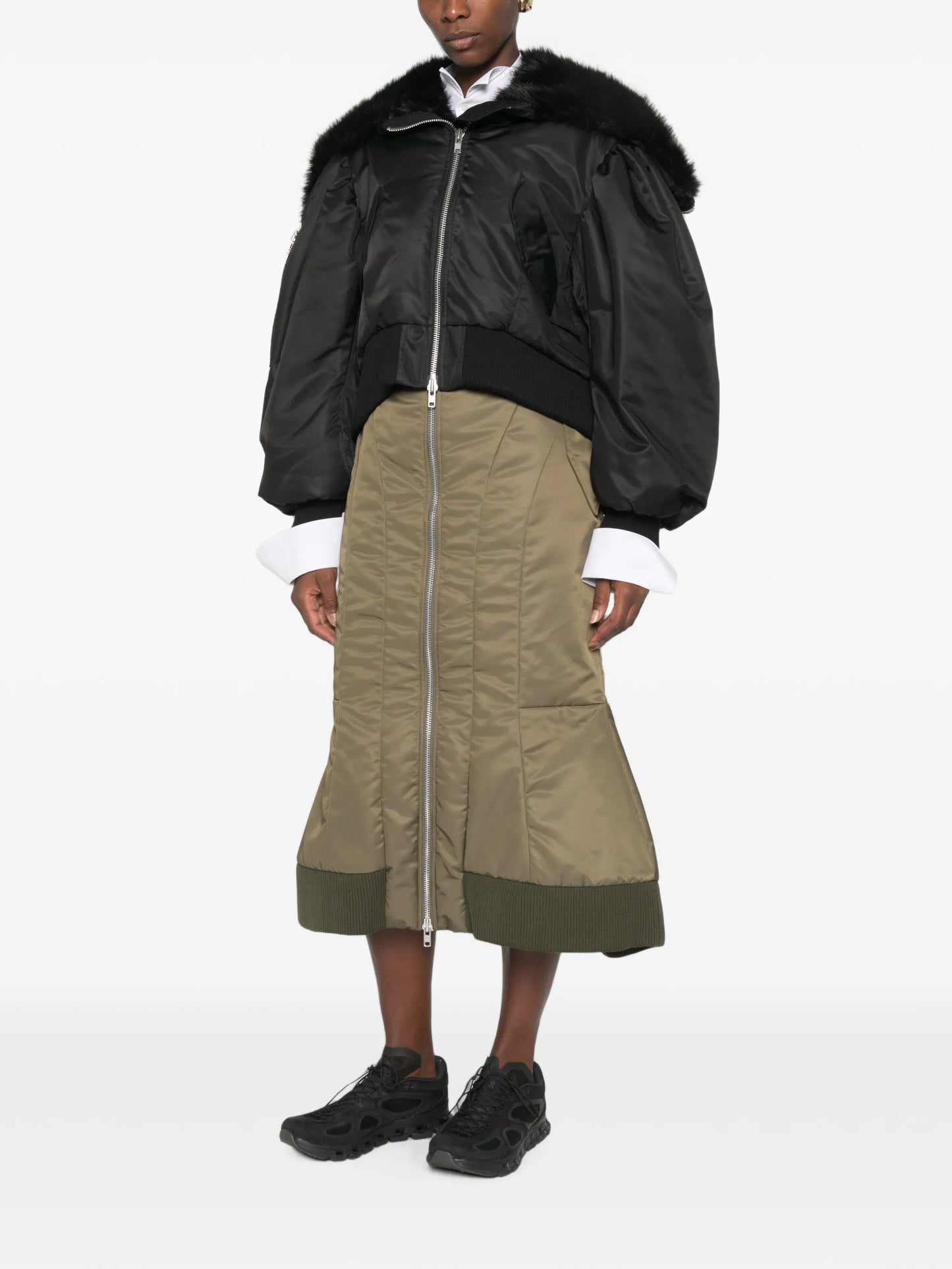hooded bomber jacket