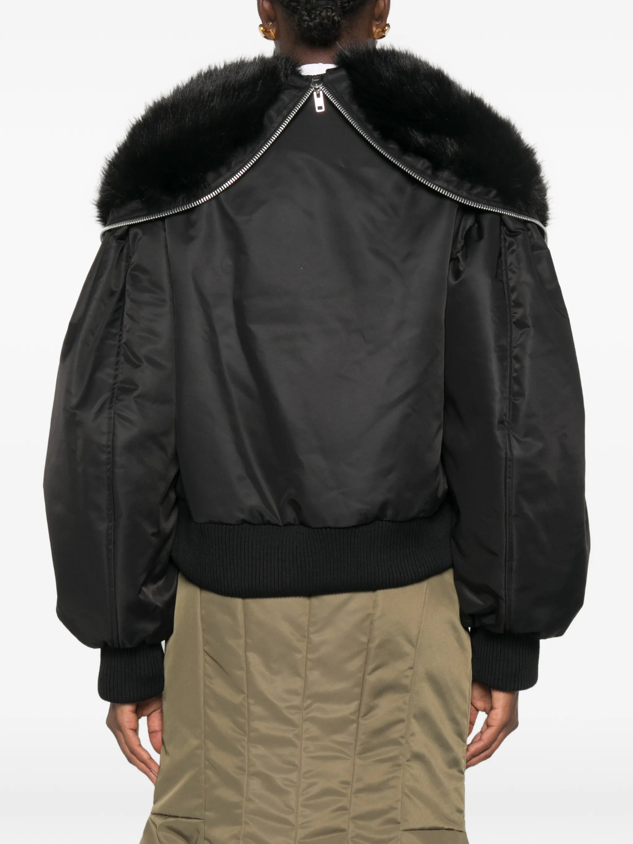 hooded bomber jacket