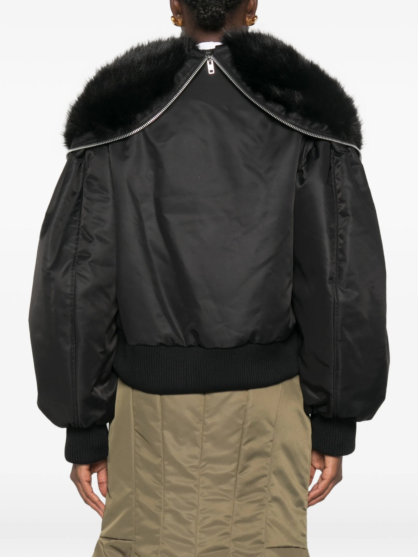 hooded bomber jacket