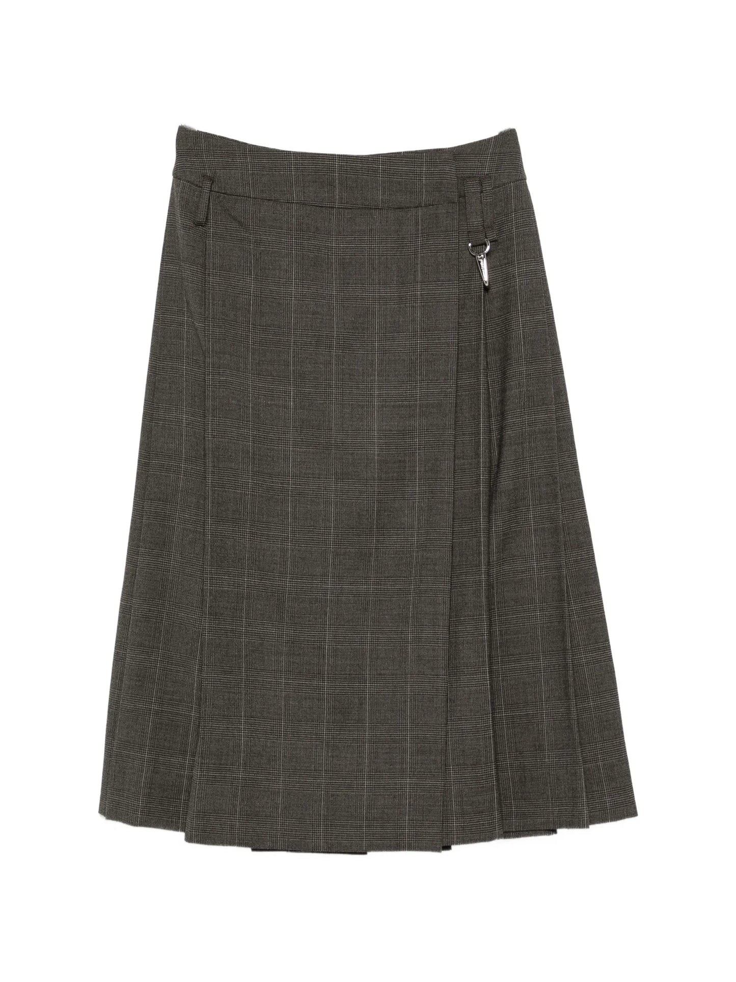 Prince of Wales check pleated skirt