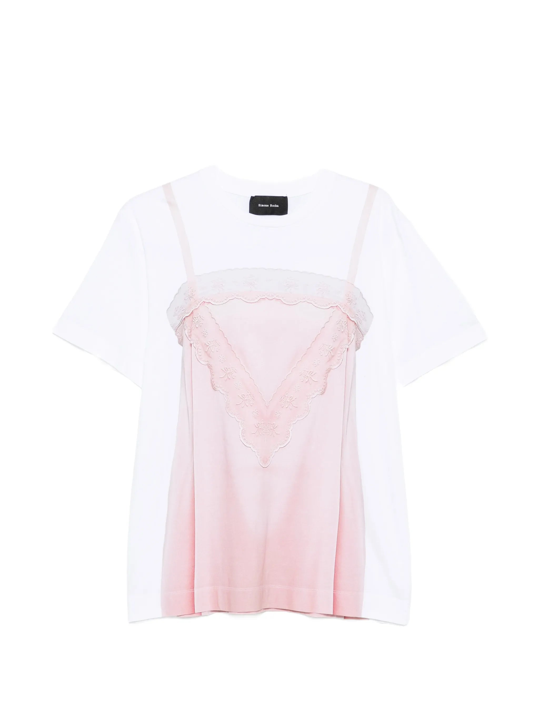 trompe l'oeil print T-shirt