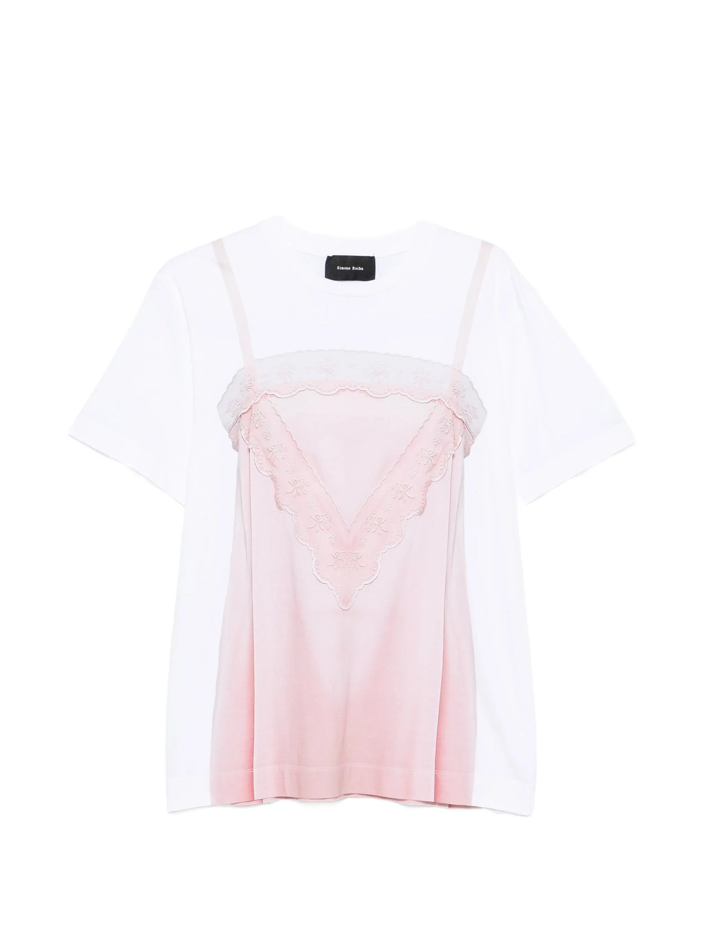trompe l'oeil print T-shirt