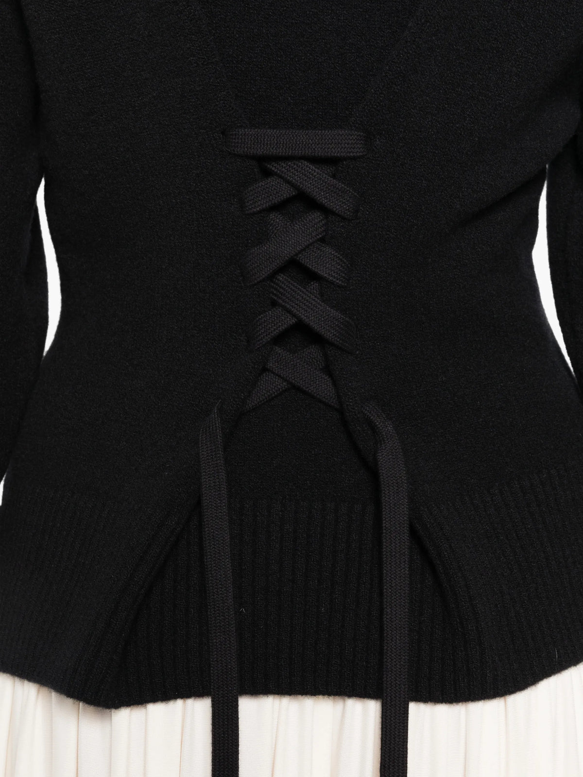 sculpted corset sweater