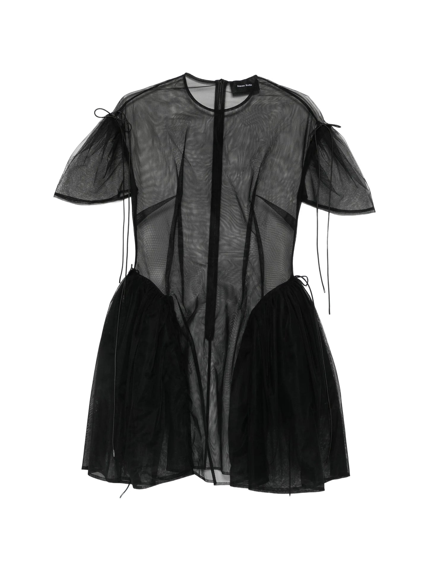 puff-sleeve mini dress