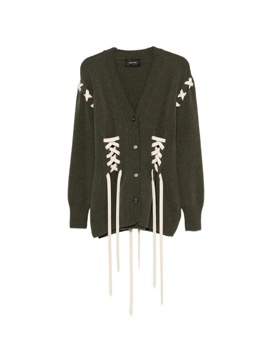 sculpted corset cardigan