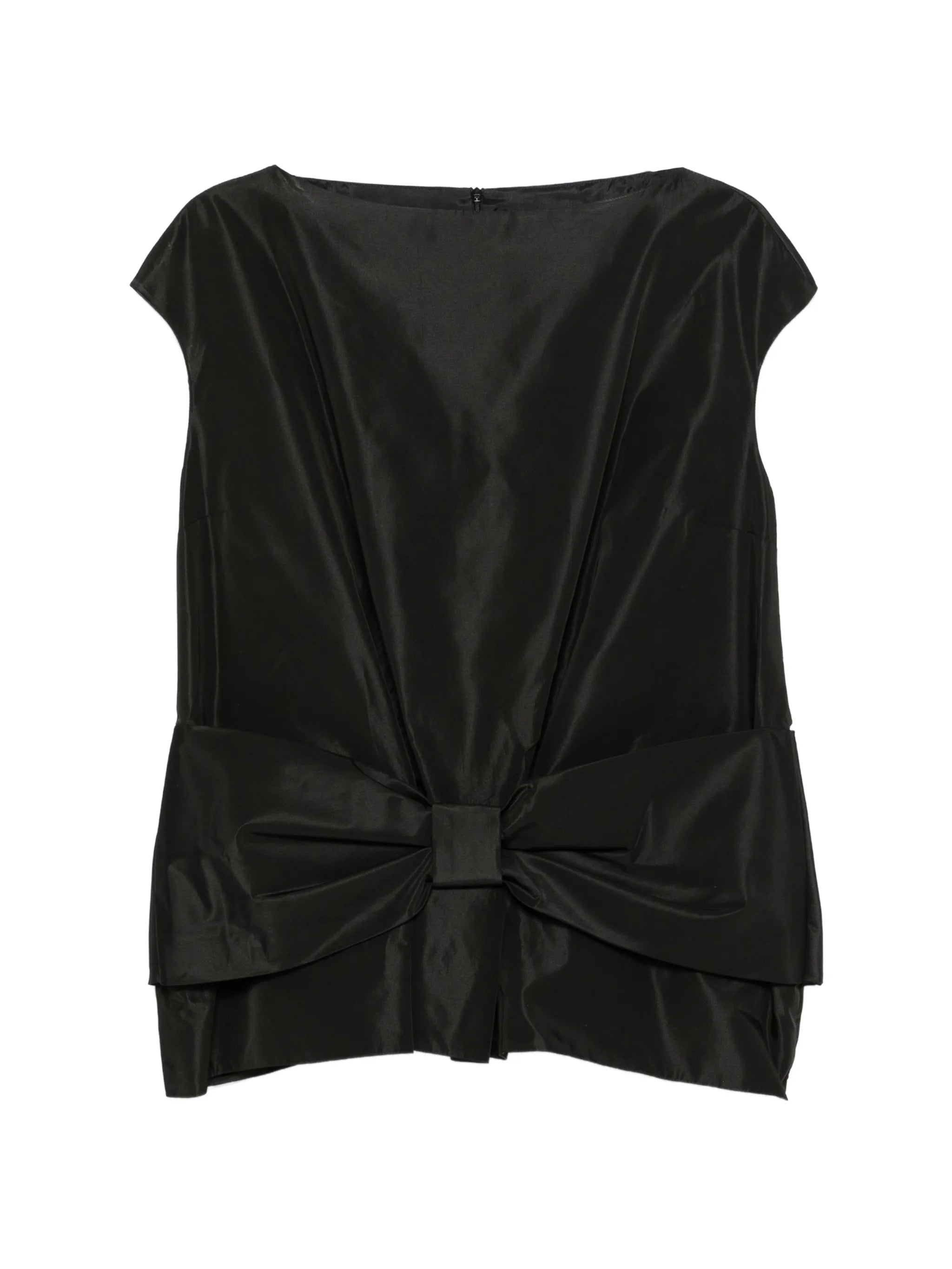 bow-detail peplum top