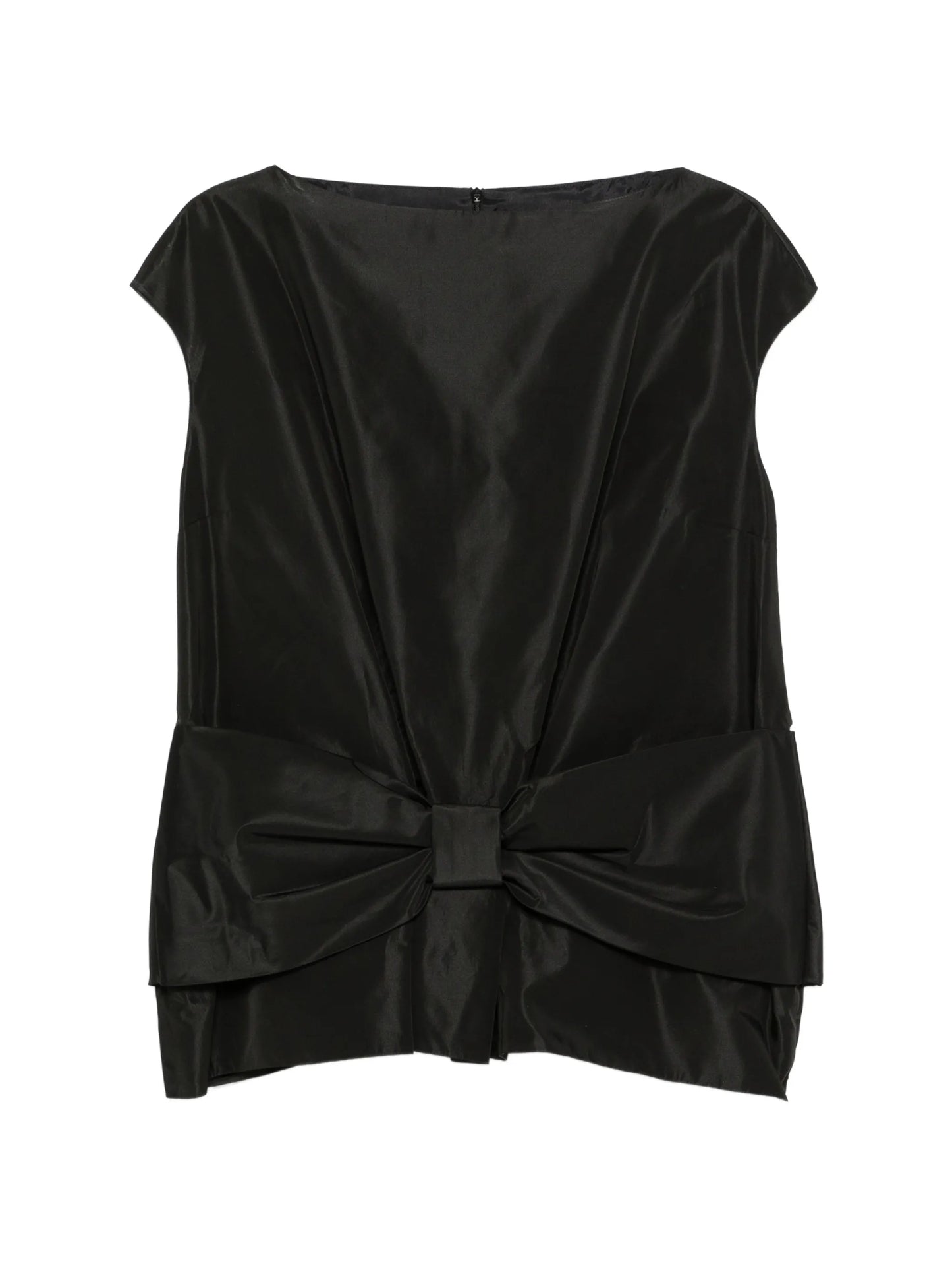 bow-detail peplum top