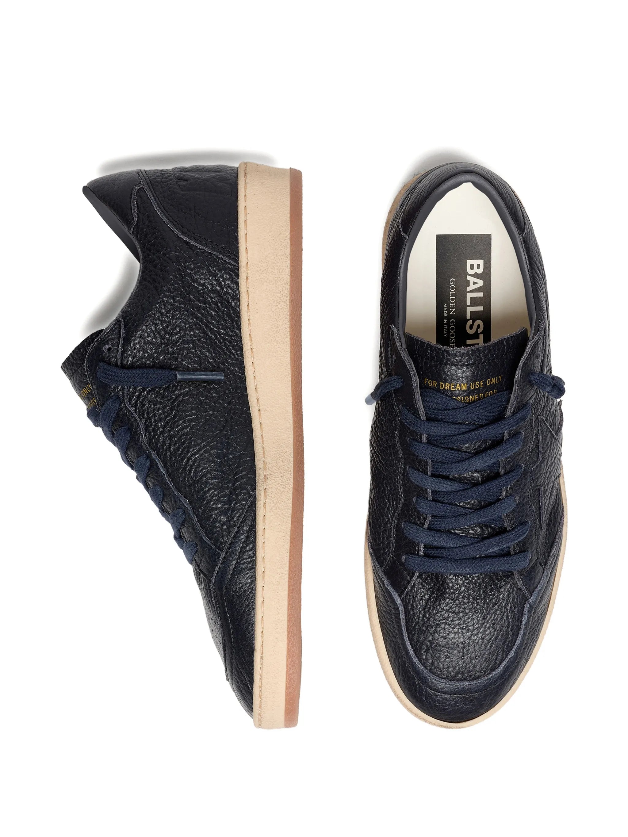 Ballstar leather upper star toe spur and heel sneakers