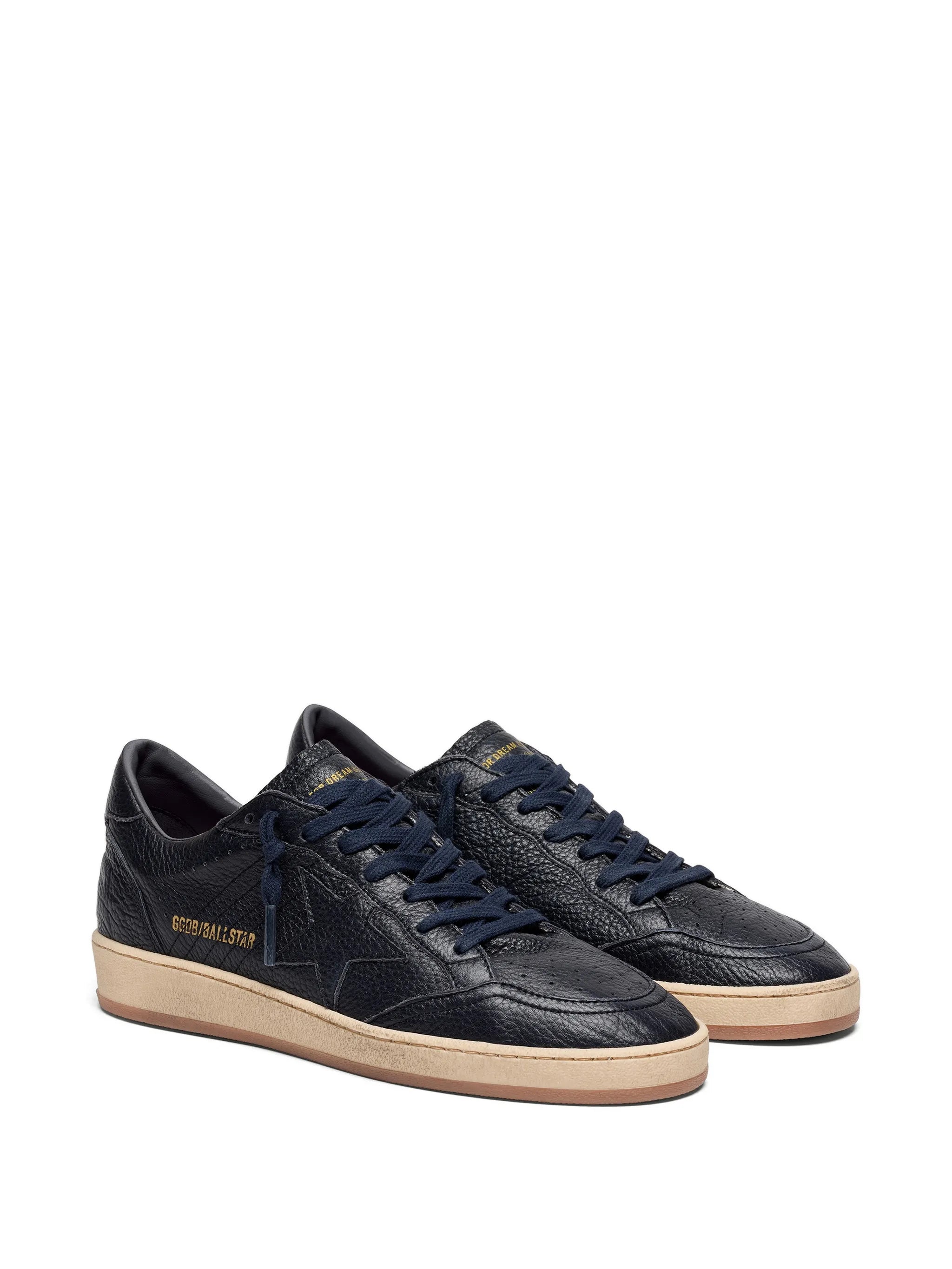 Ballstar leather upper star toe spur and heel sneakers