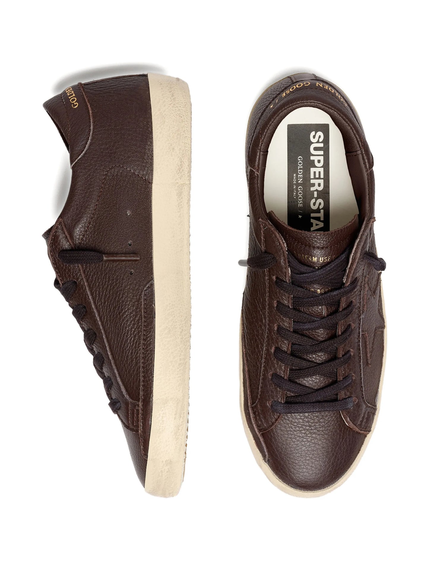 Super Star leather upper star and heel sneakers