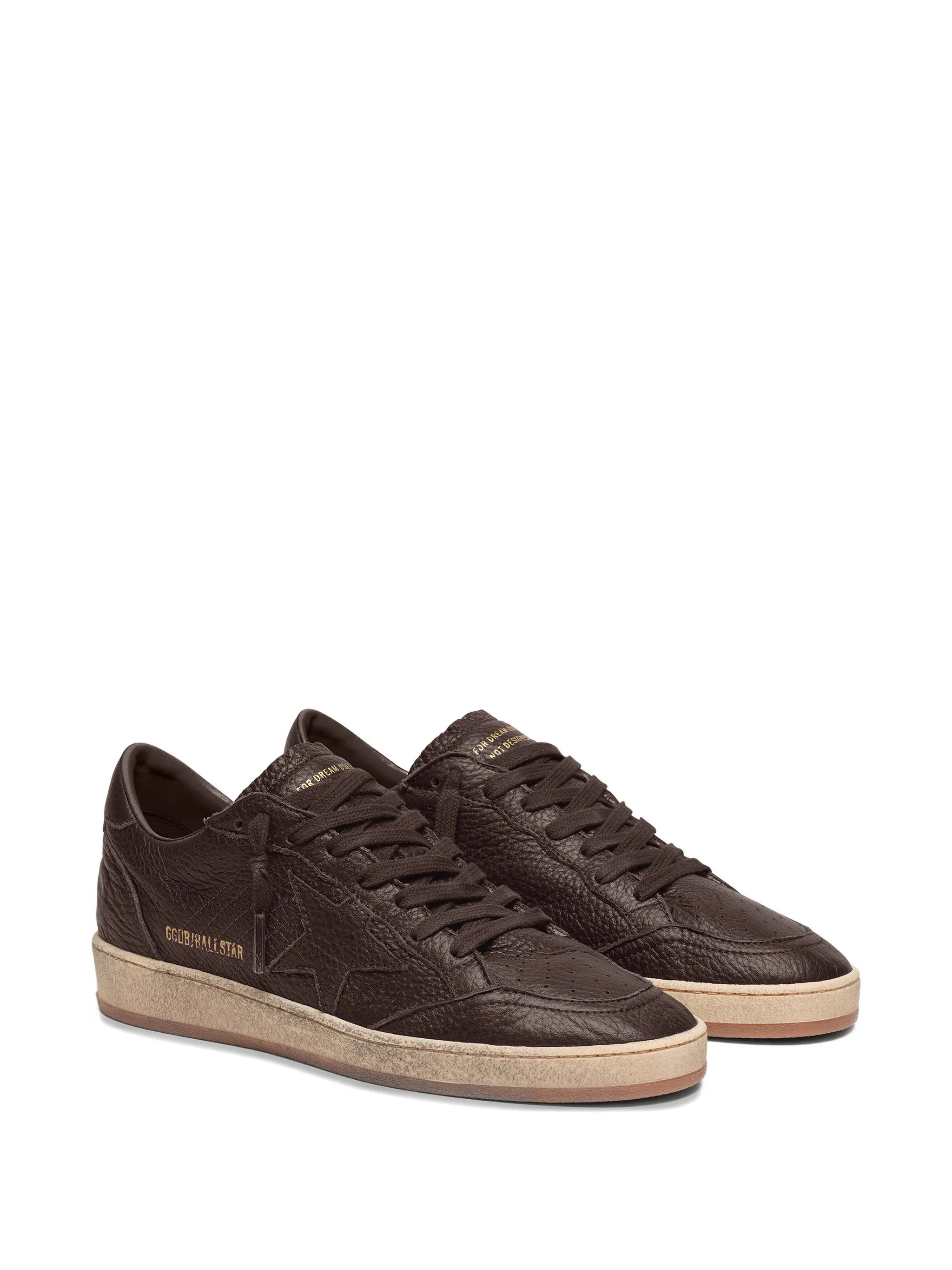 Ballstar leather upper star toe spur and heel sneakers