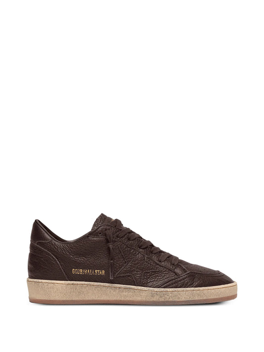 Ball Star sneakers in leather with tone-on-tone leather star
