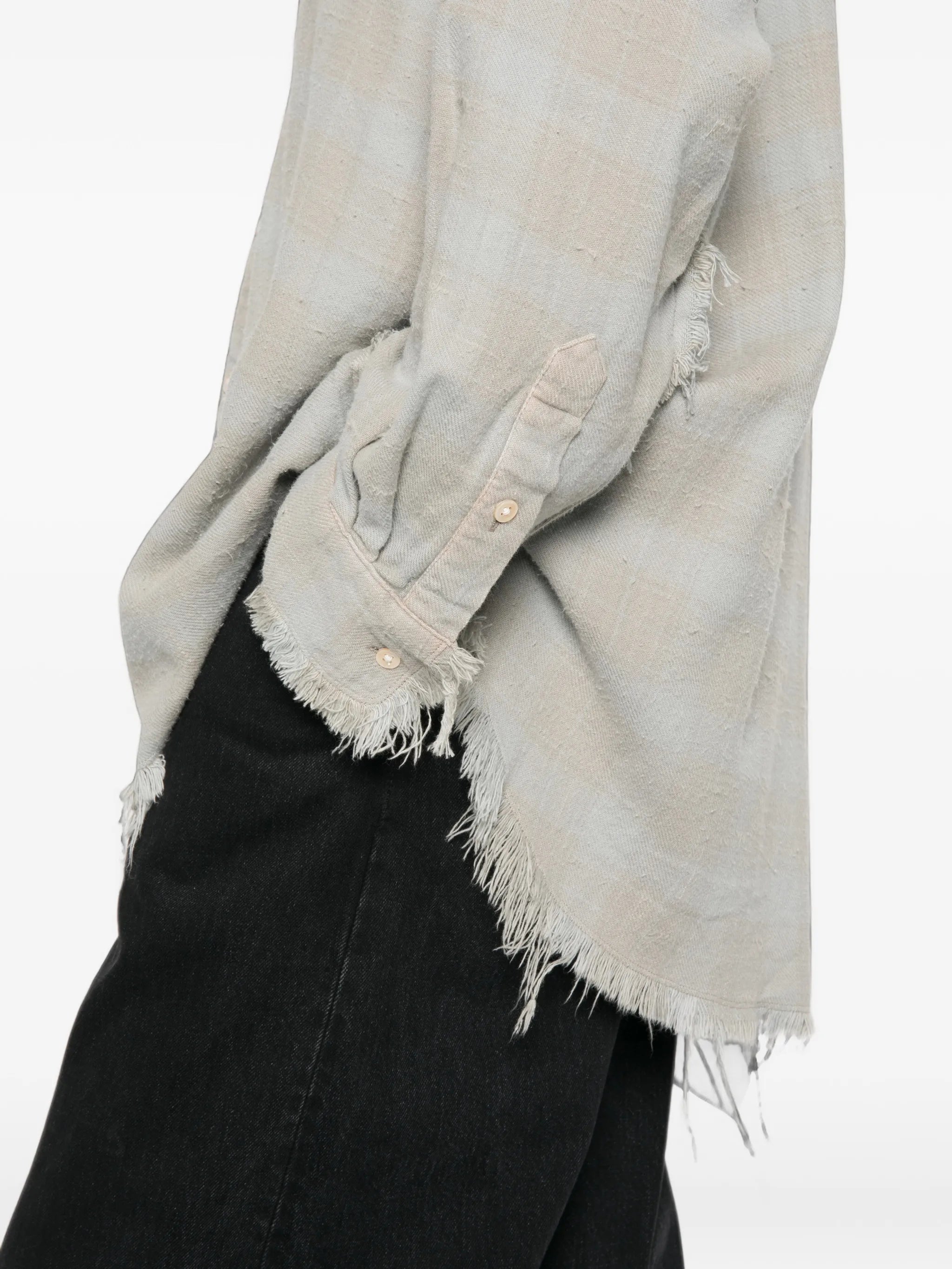 long-sleeve buttoned shirt