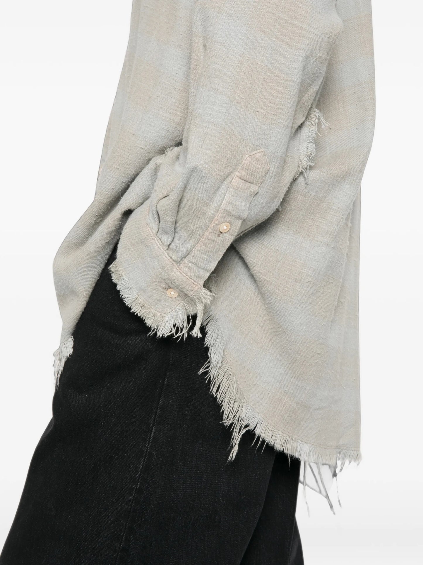 long-sleeve buttoned shirt