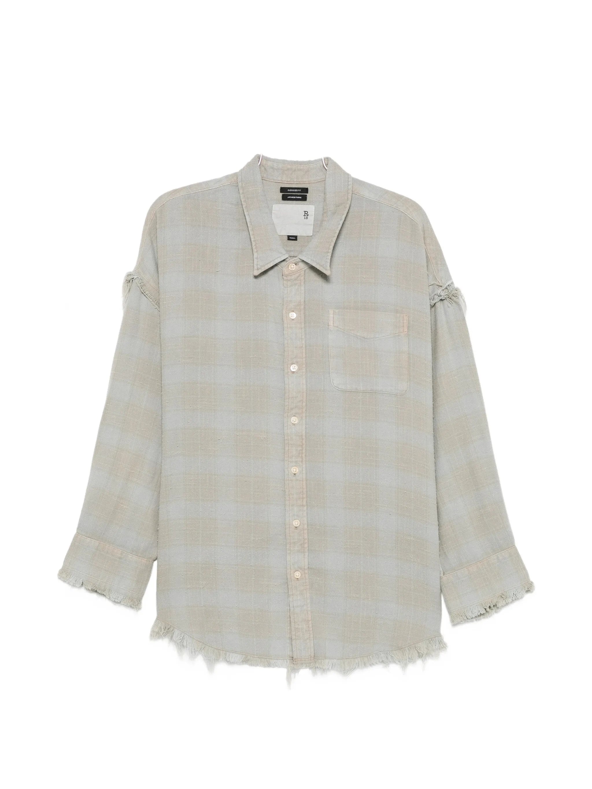 long-sleeve buttoned shirt
