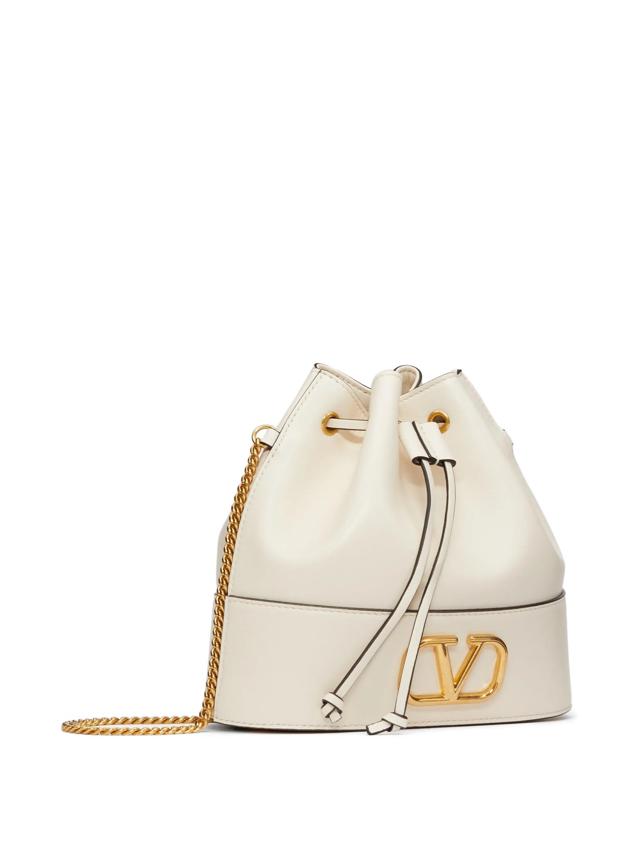 mini VLogo signature bucket bag in nappa leather