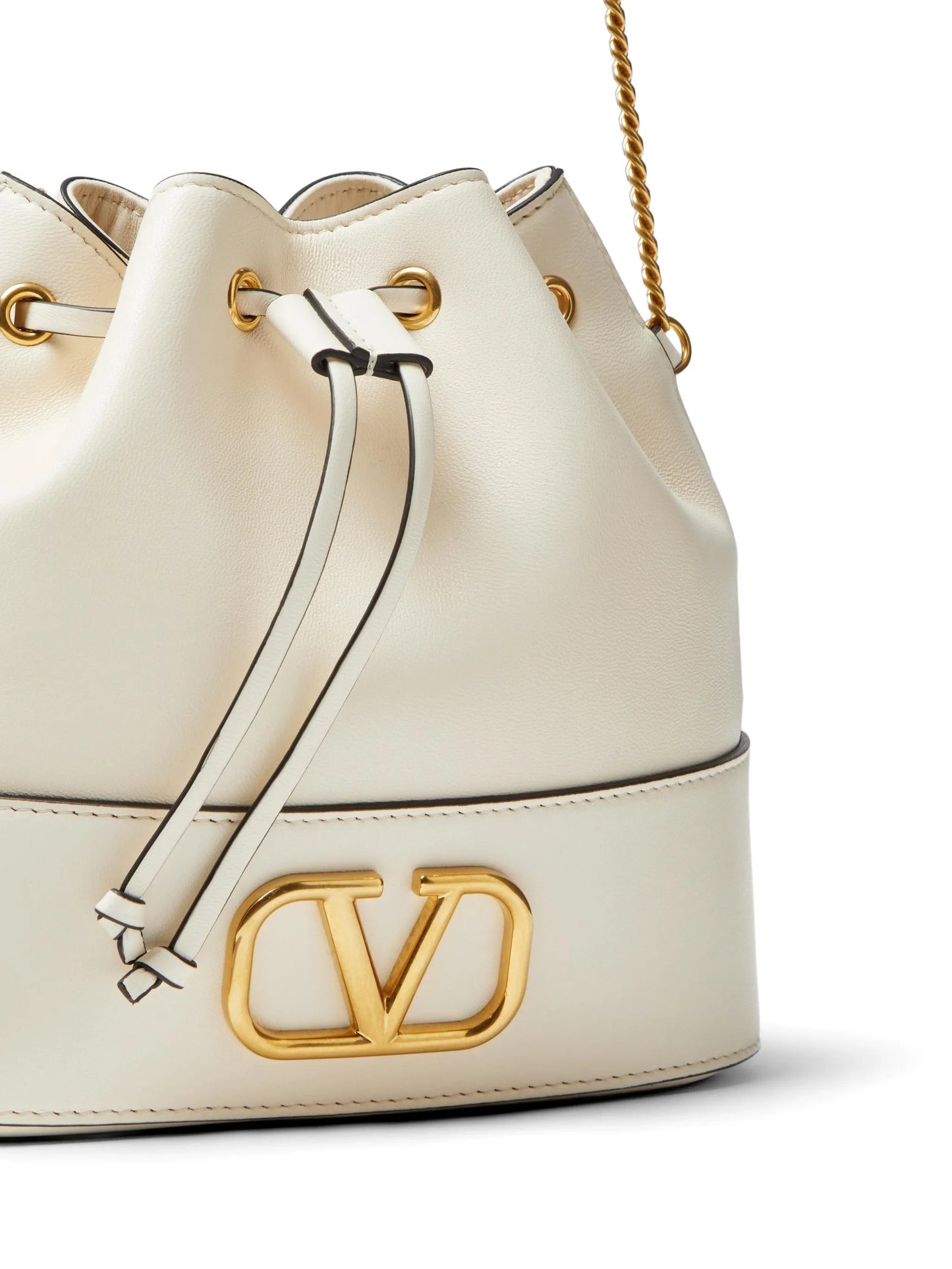 mini VLogo signature bucket bag in nappa leather