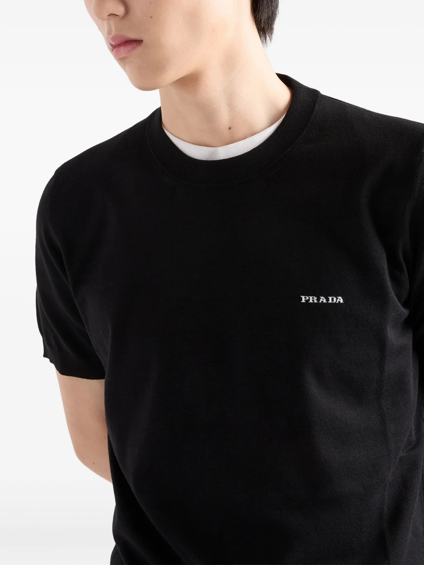 cotton crew-neck sweater